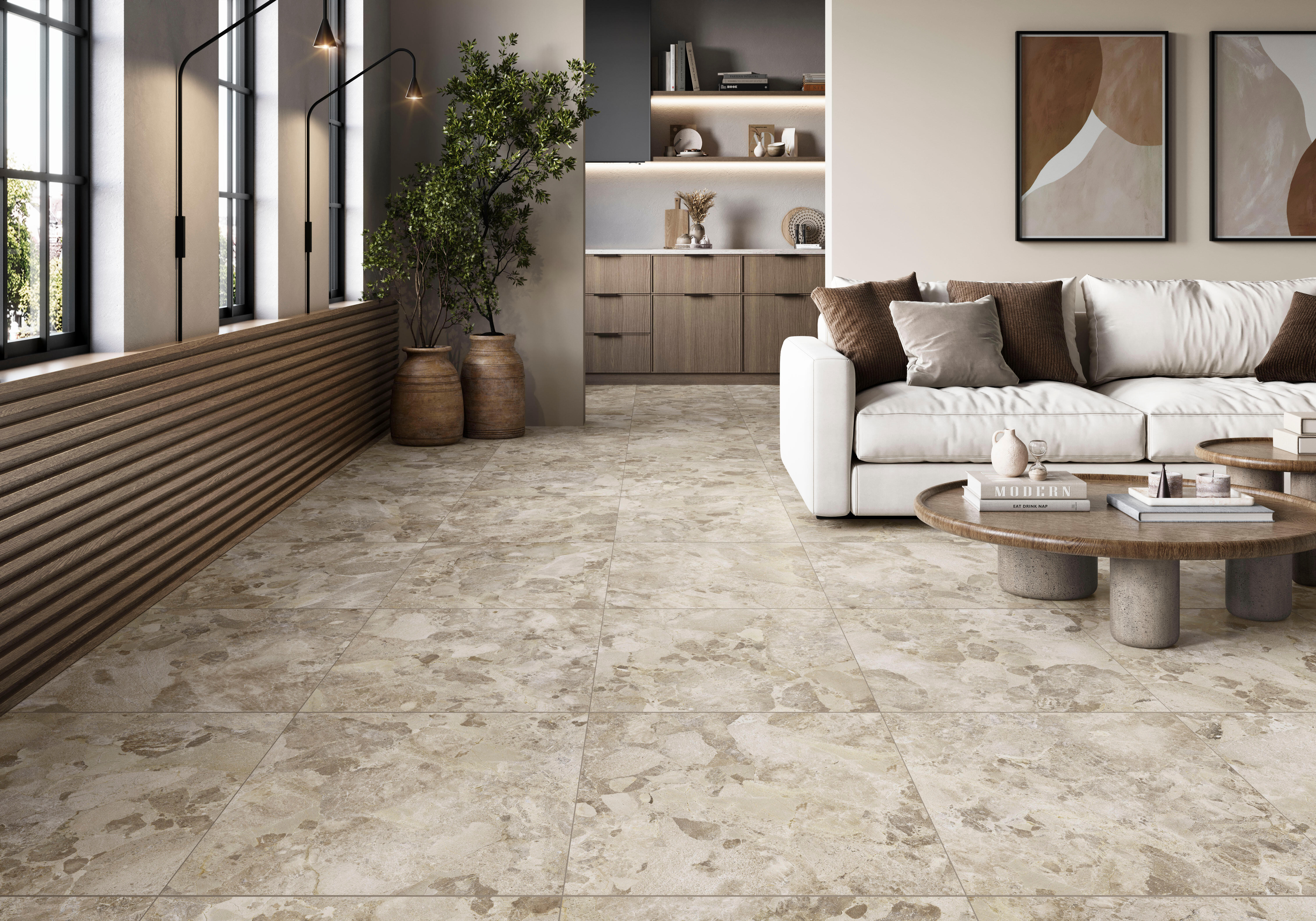 Carrelage sol/mur intérieur effet pierre naturel Lanin l.60 x L.60 cm STN CERAMI | Leroy Merlin