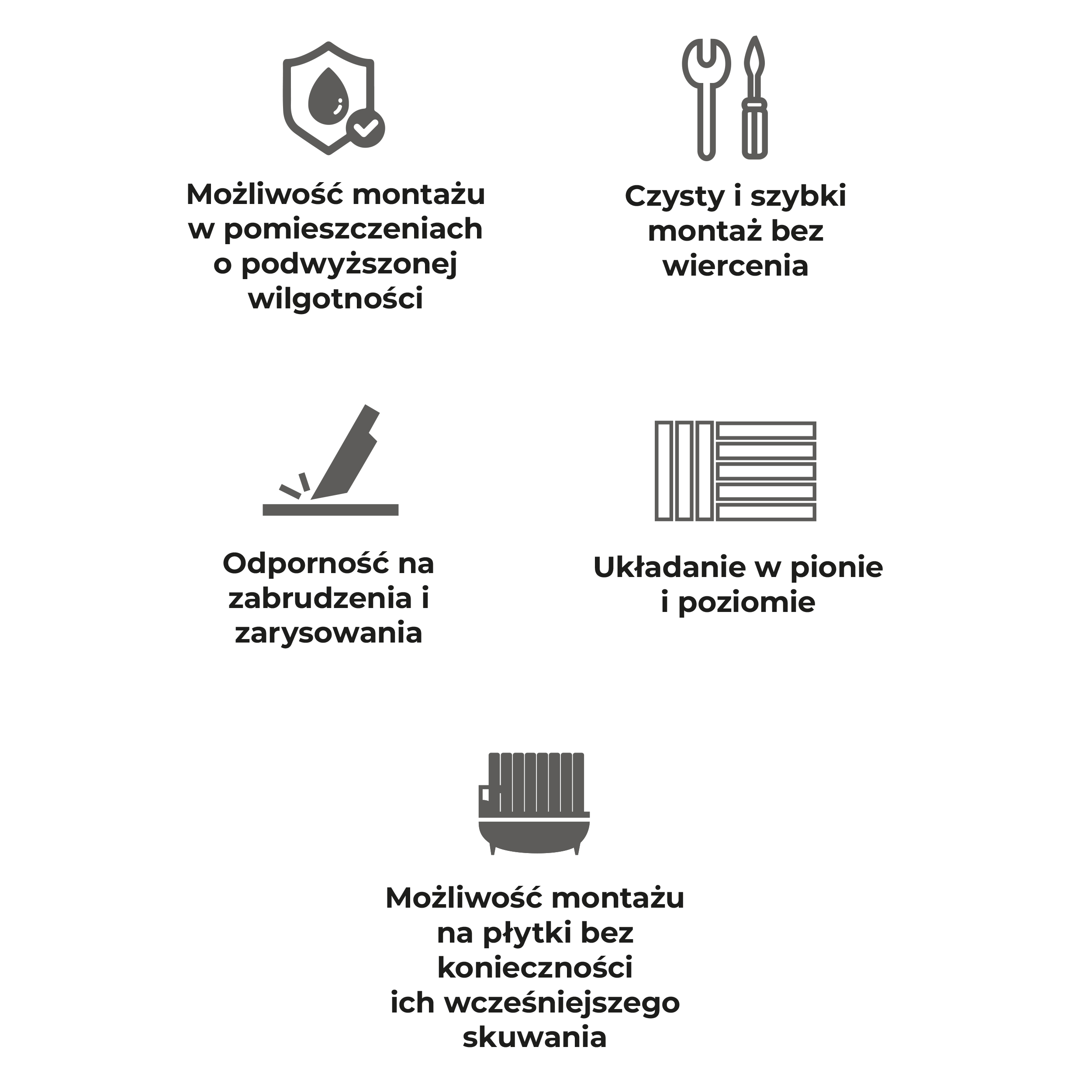 Panele ścienne XPS wodoodporne do łazienki Dąb ryflowany 60x120 cm - 7