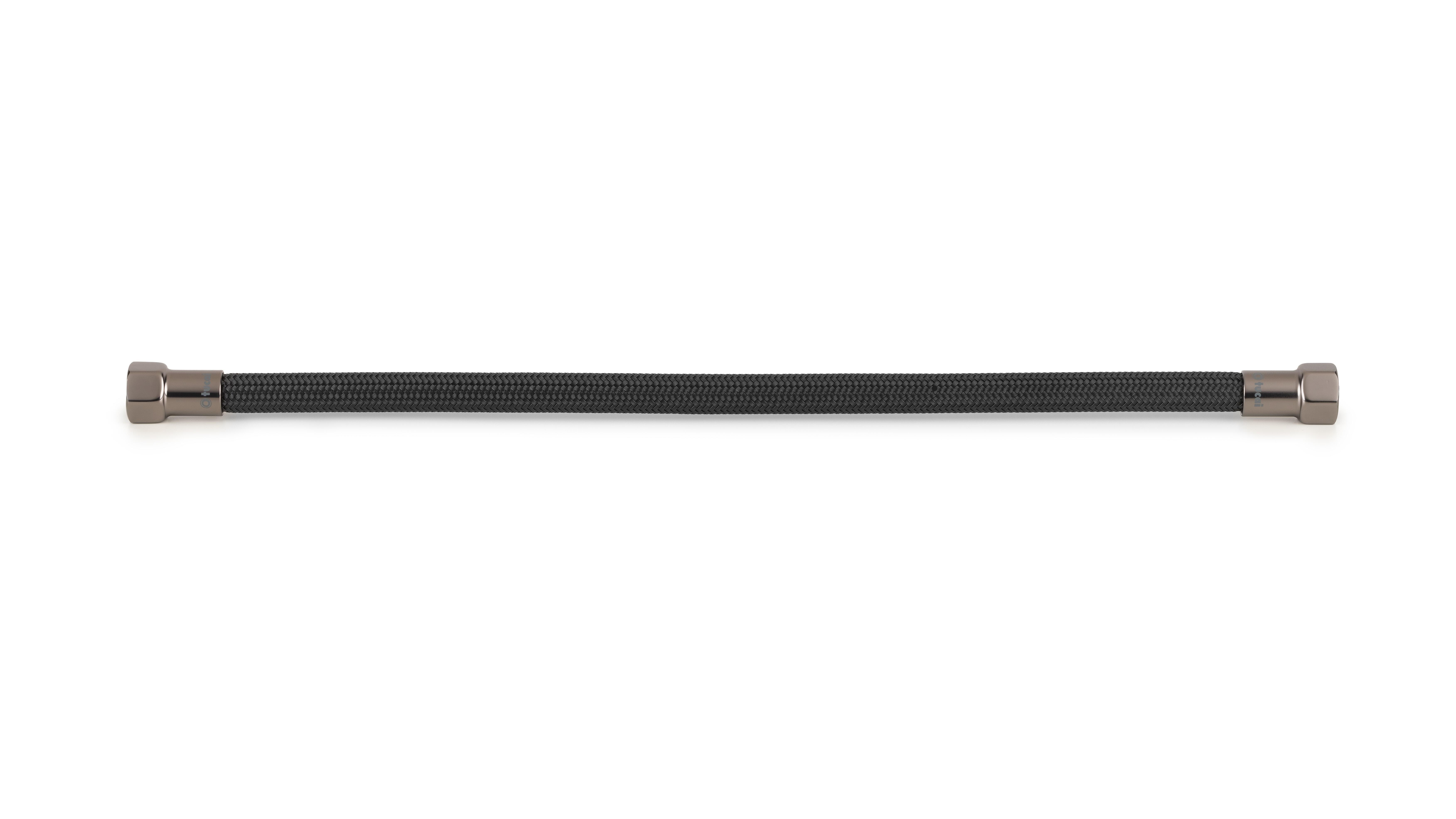 Latiguillo negro r/gris 30cm 3/8h-3/8h