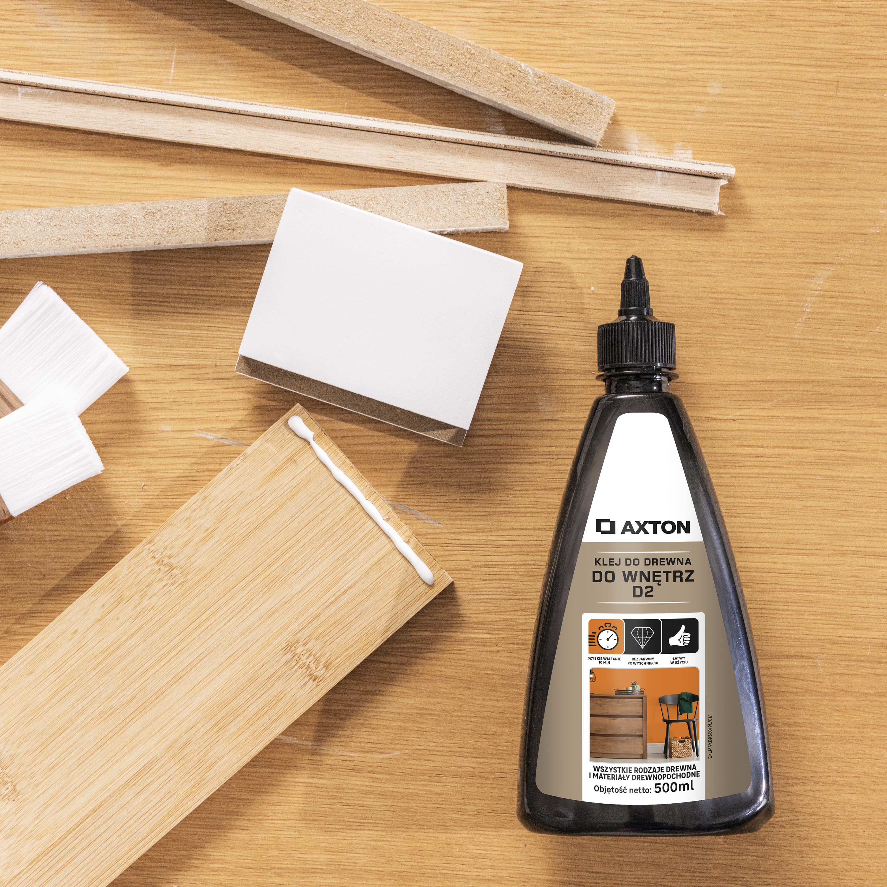 Klej do drewna D2 500 ml Axton - 3