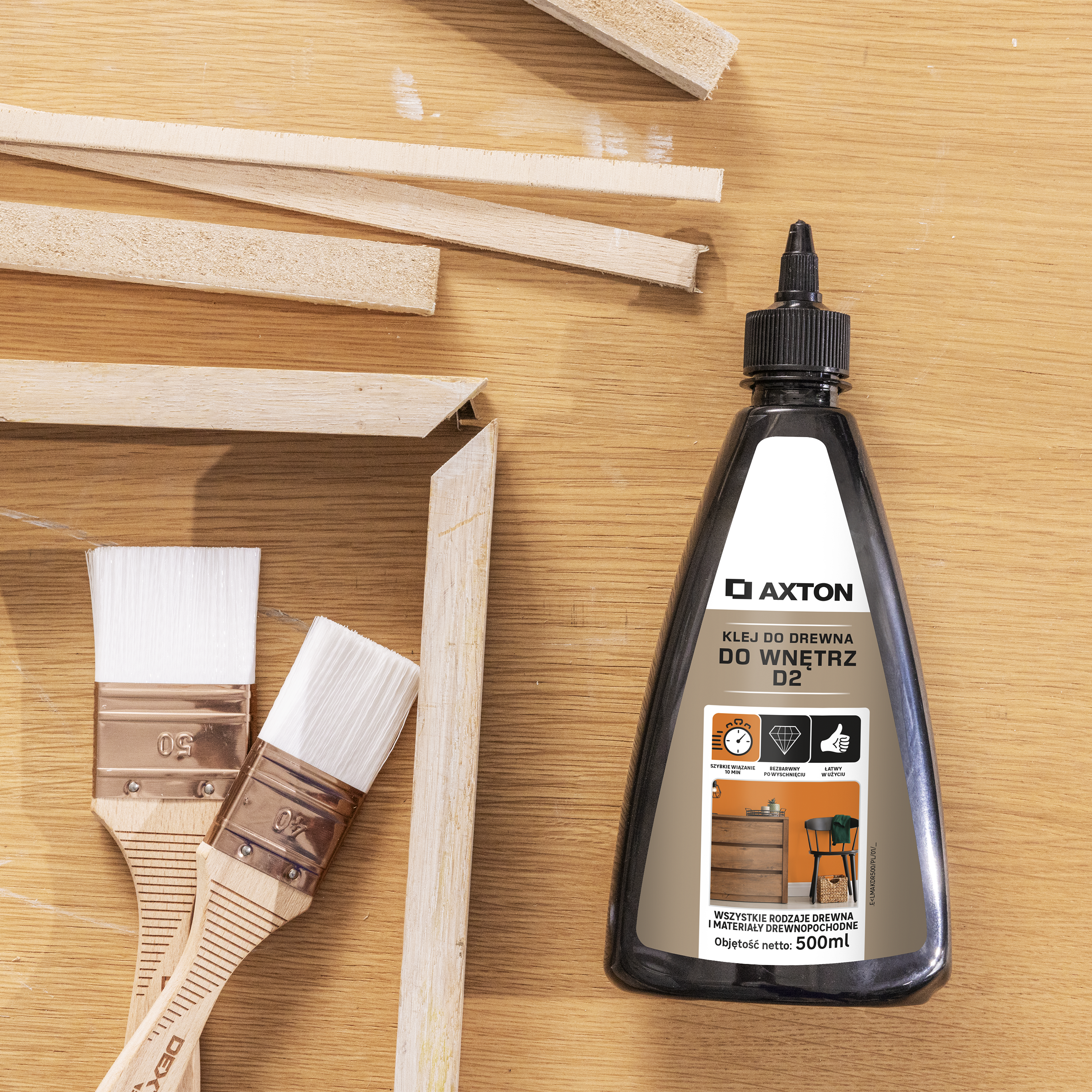 Klej do drewna D2 500 ml Axton - 2