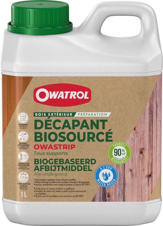 Décapant multisupport Biosourcée owastrip OWATROL 1L