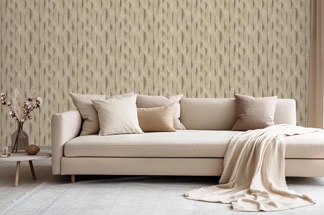 Papier peint intissé Brut lames beige