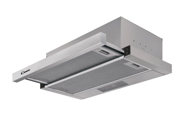 Exaustor telescópico Candy led cinza CBT 6130/3X
