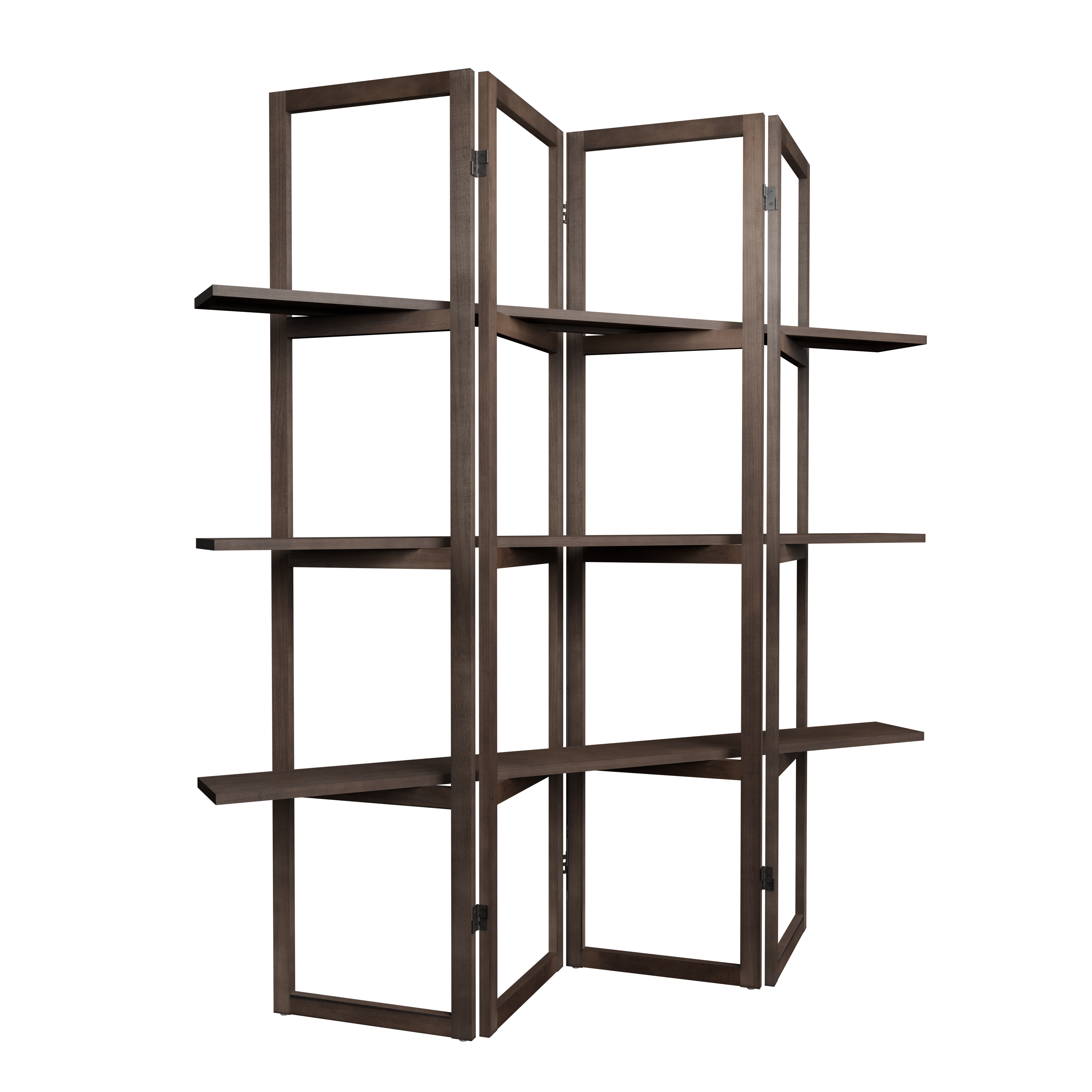 Parawan Miron brąz 170x160 cm 4 panele - 7