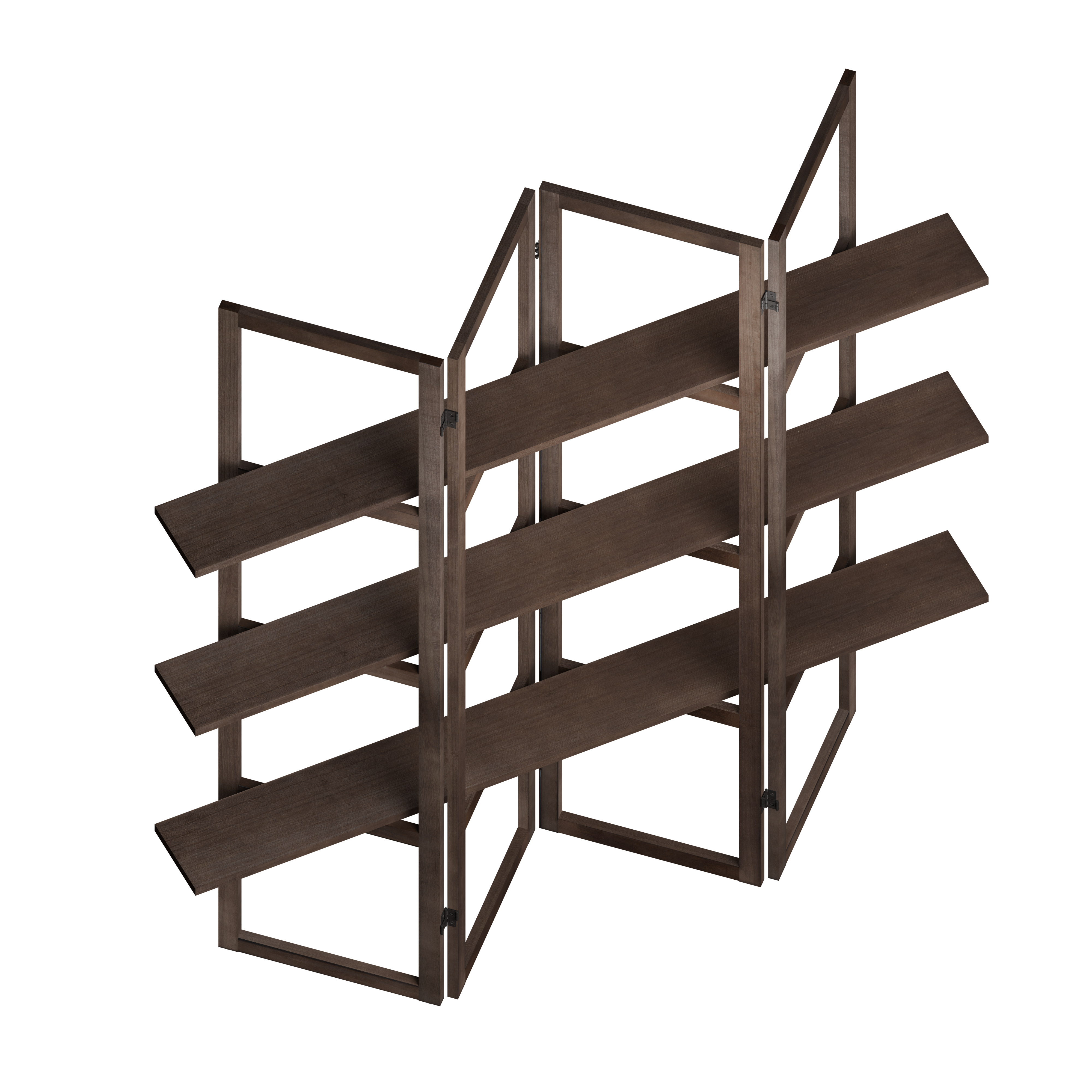 Parawan Miron brąz 170x160 cm 4 panele - 6
