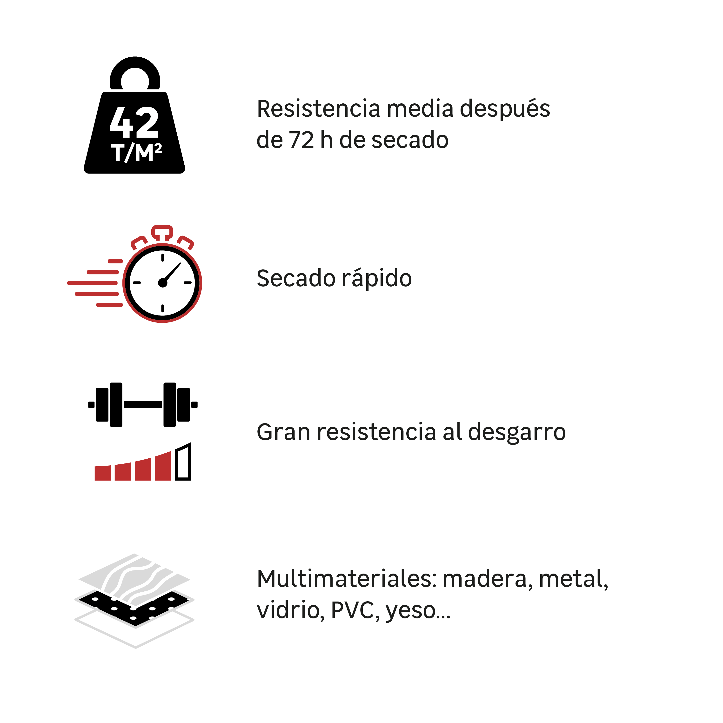 Pack de 3 adhesivos de montaje AXTON Neopreno 310 ml para madera, PVC, hormigón, aplicación con pistola, resiste al agua. Para fijar un material a una superficie. - 4