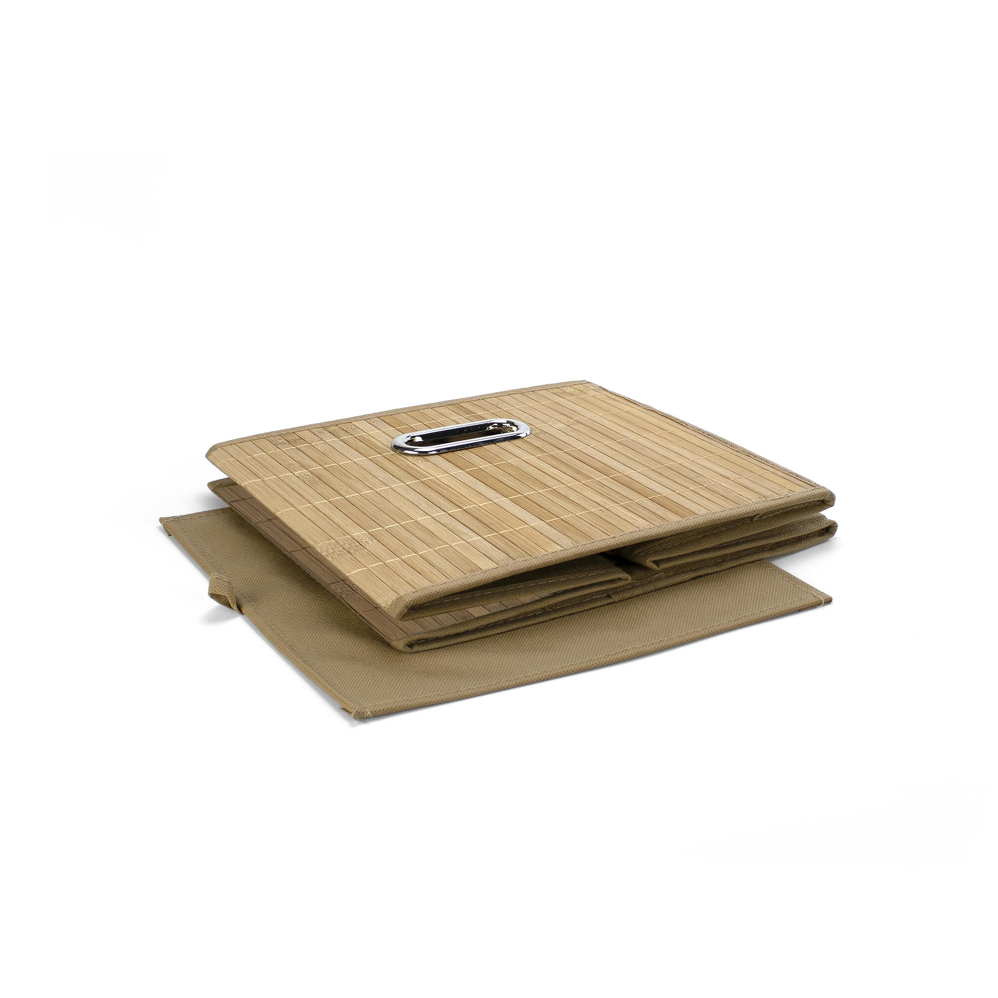 Organizador de almacenamiento beige cube 28.5x28.5x26cm