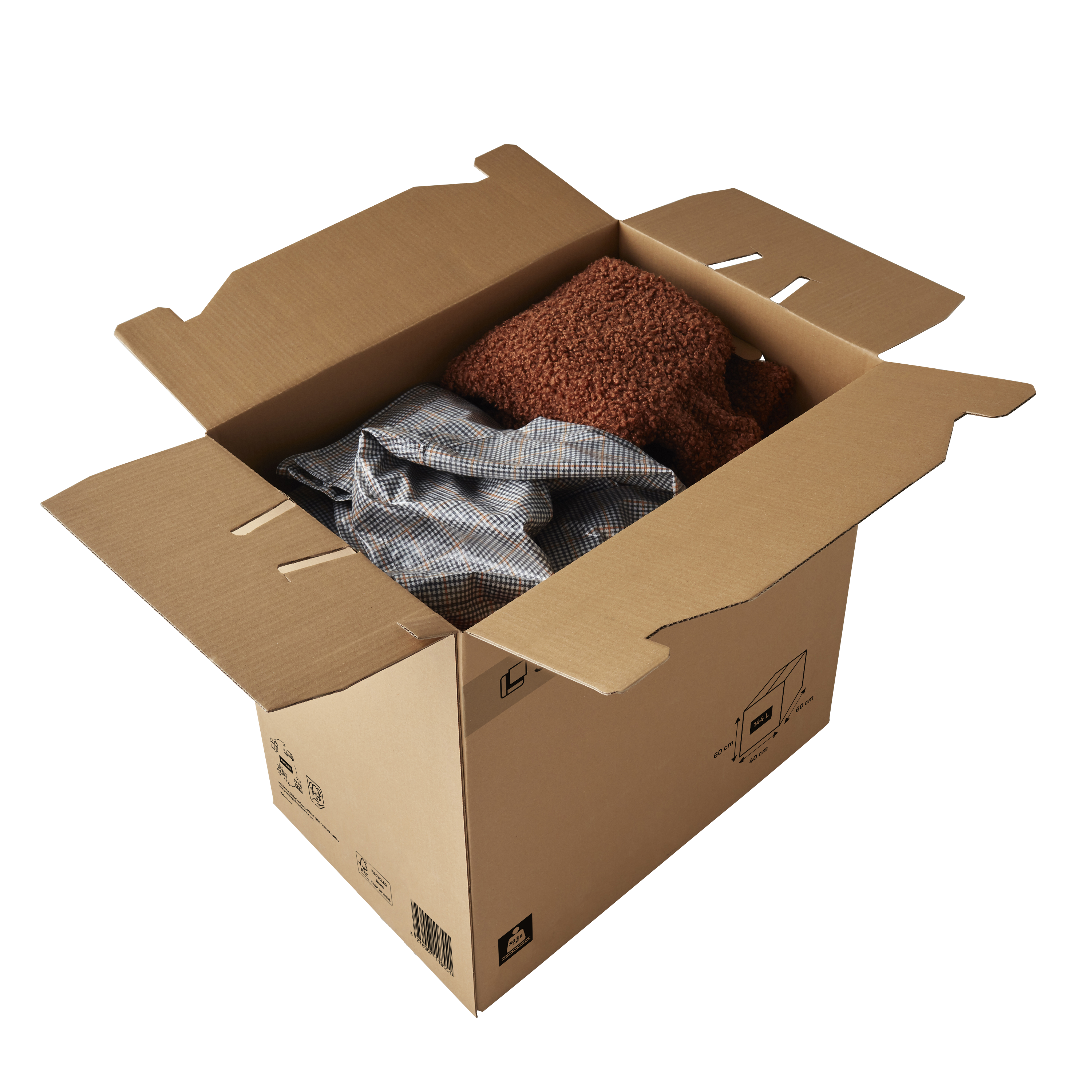 Caixa de cartão SPACEO 60X40X60CM 144L - 12