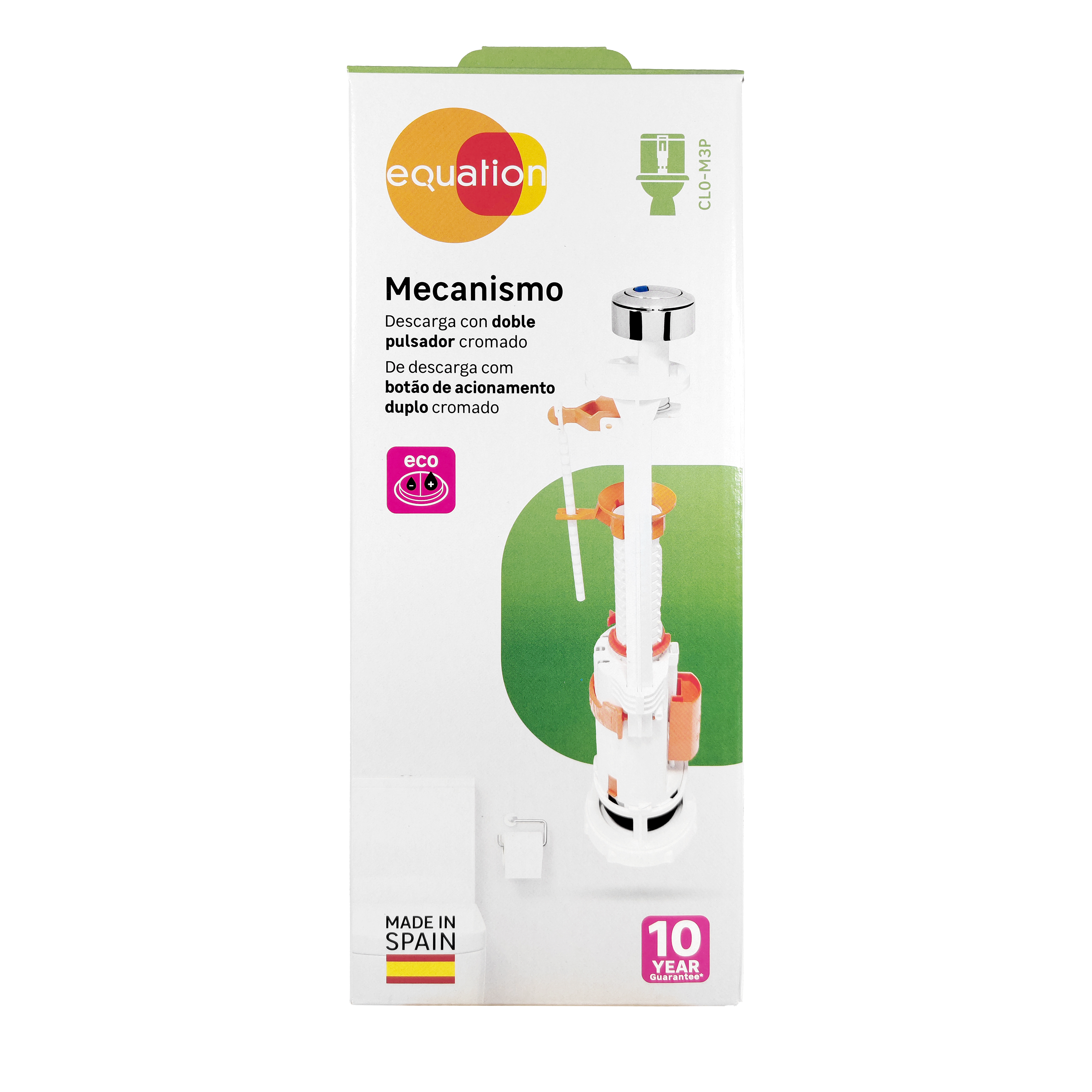 Descargador EQUATION doble pulsador 3/6L - 6