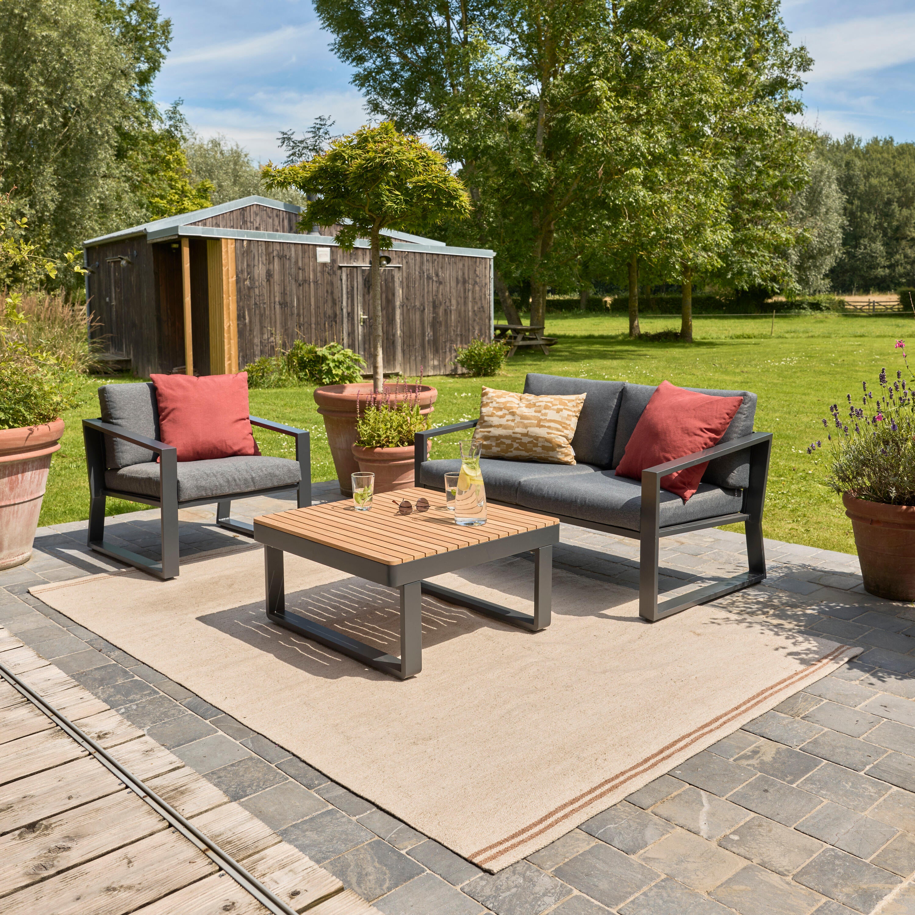Tapete exterior/interior Native 160X230cm natural Inspire - 2