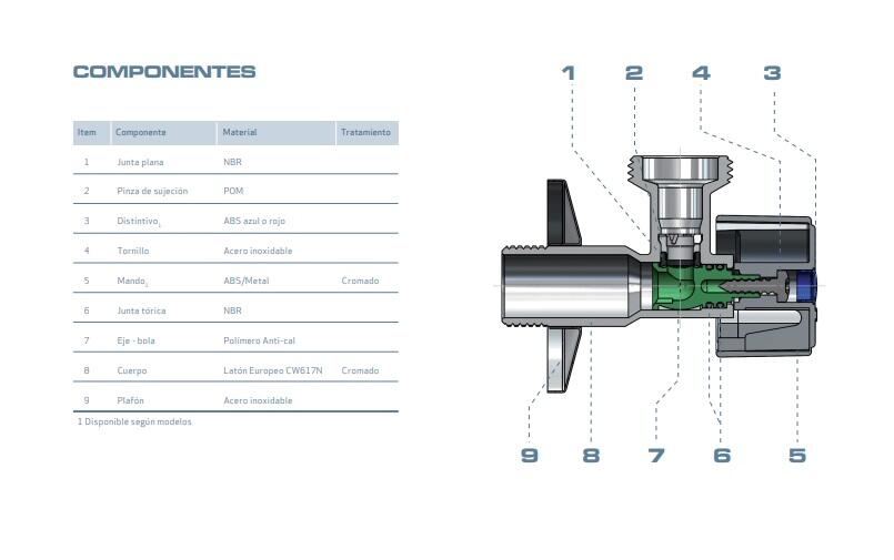 Llave lavadora ARCO antical 1/2-3/4
