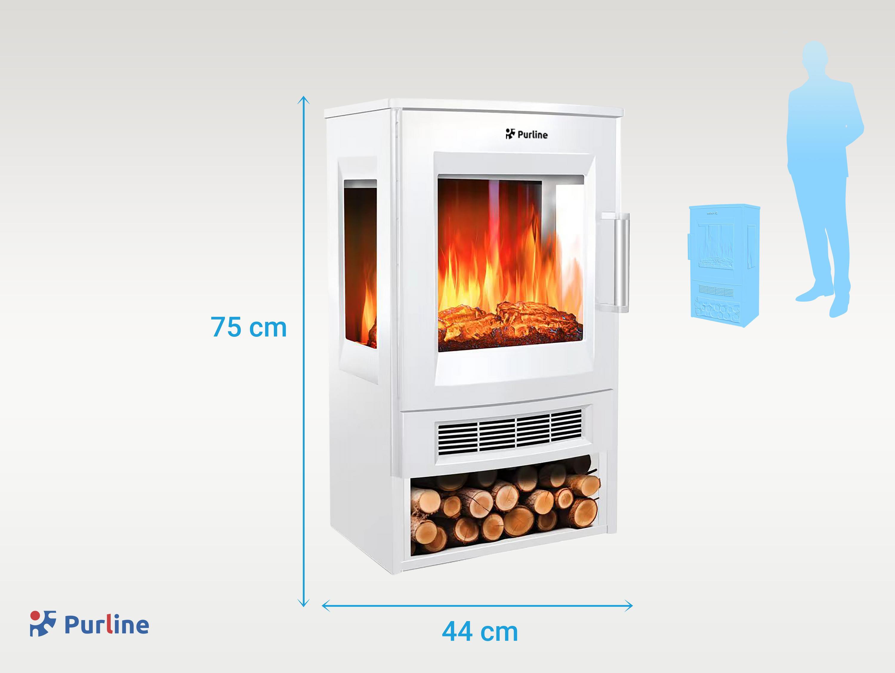 Estufa eléctrica wifi CHE-720W blanco 1800w - 5