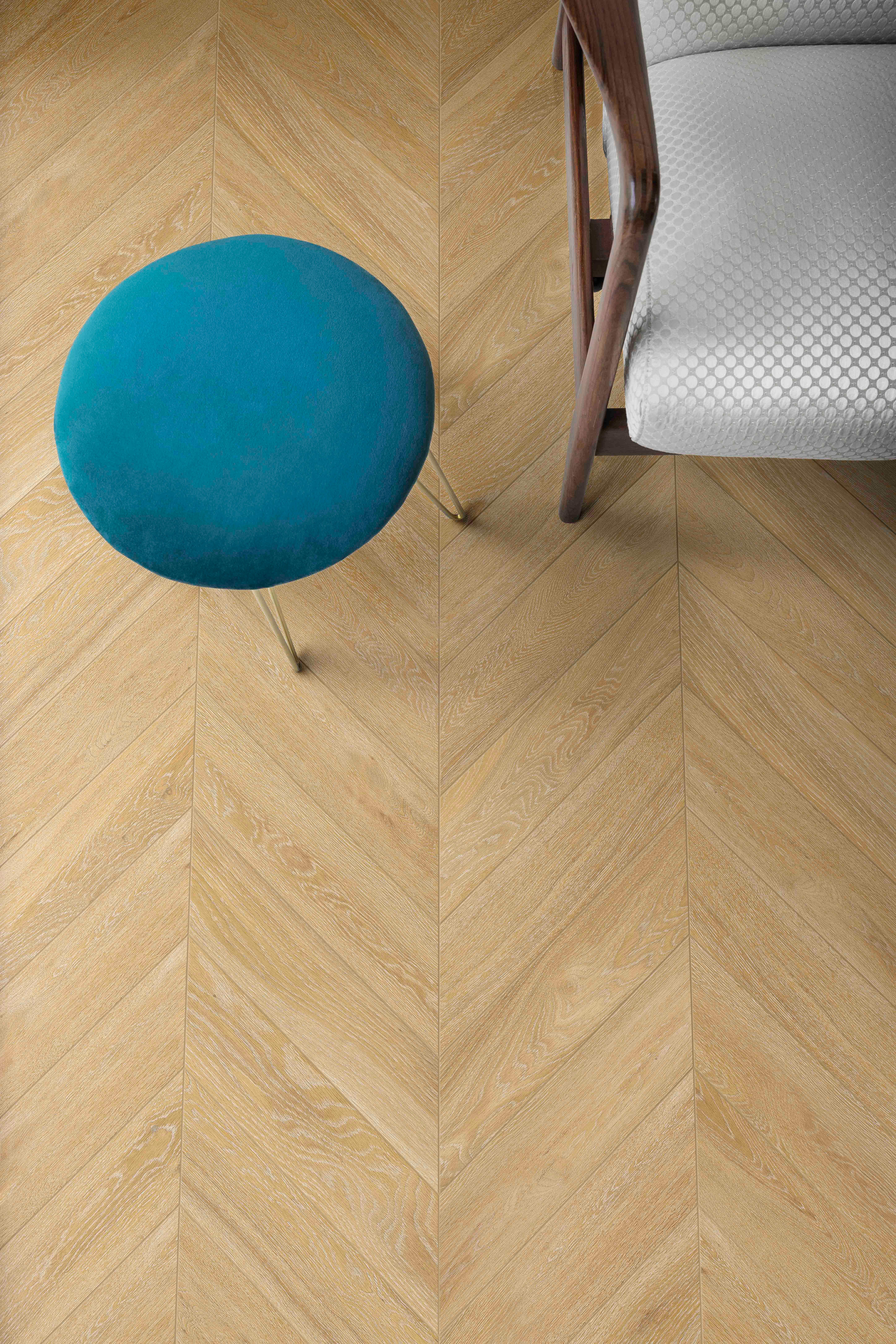 Carrelage mur intérieur/sol intérieur effet bois naturel clair Woody l.11xL.54cm - 4