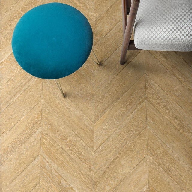 Carrelage mur intérieur/sol intérieur effet bois naturel clair Woody l.11xL.54cm