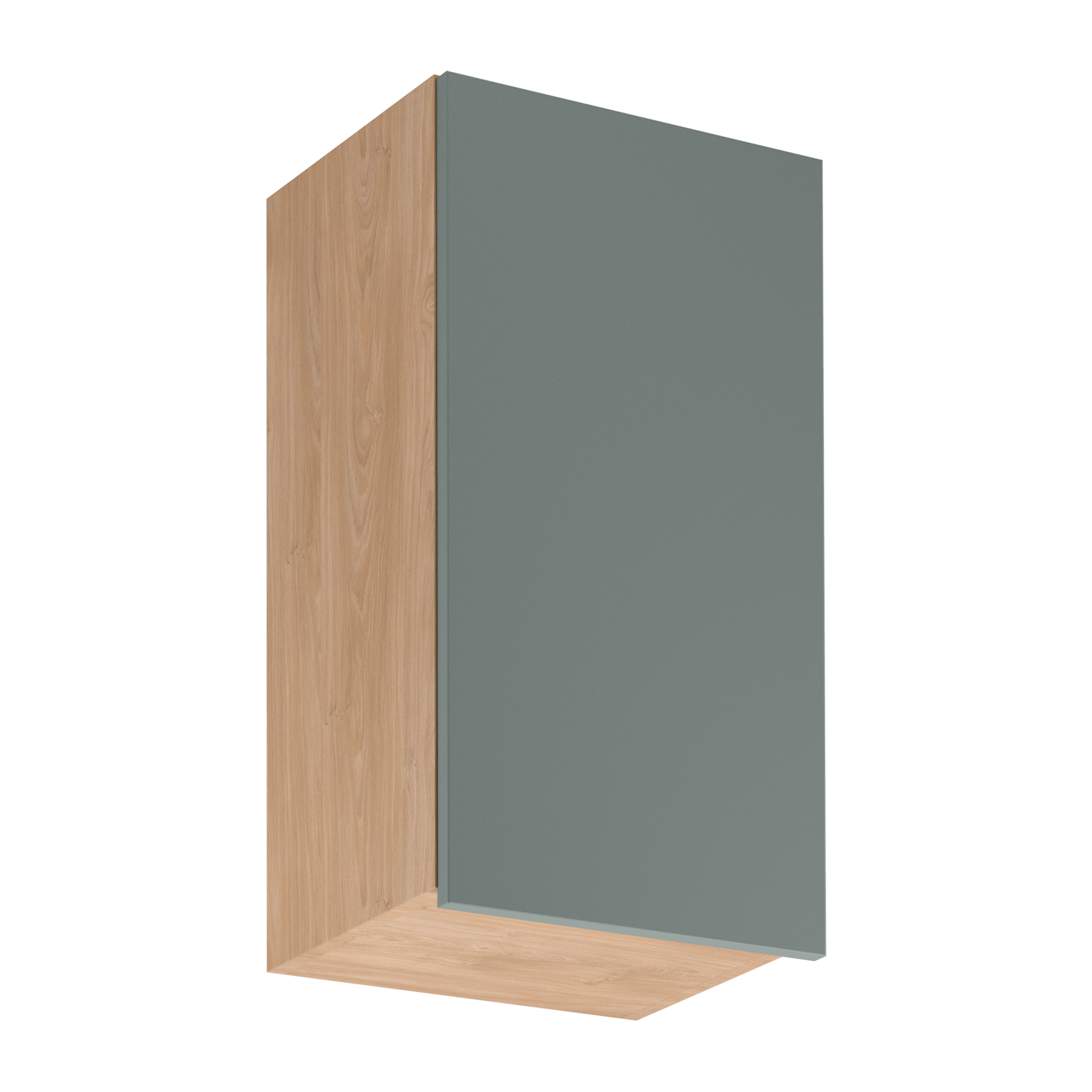 Szafka kuchenna wisząca Acari 40 cm wys. 72 cm kolor zielony/dąb
