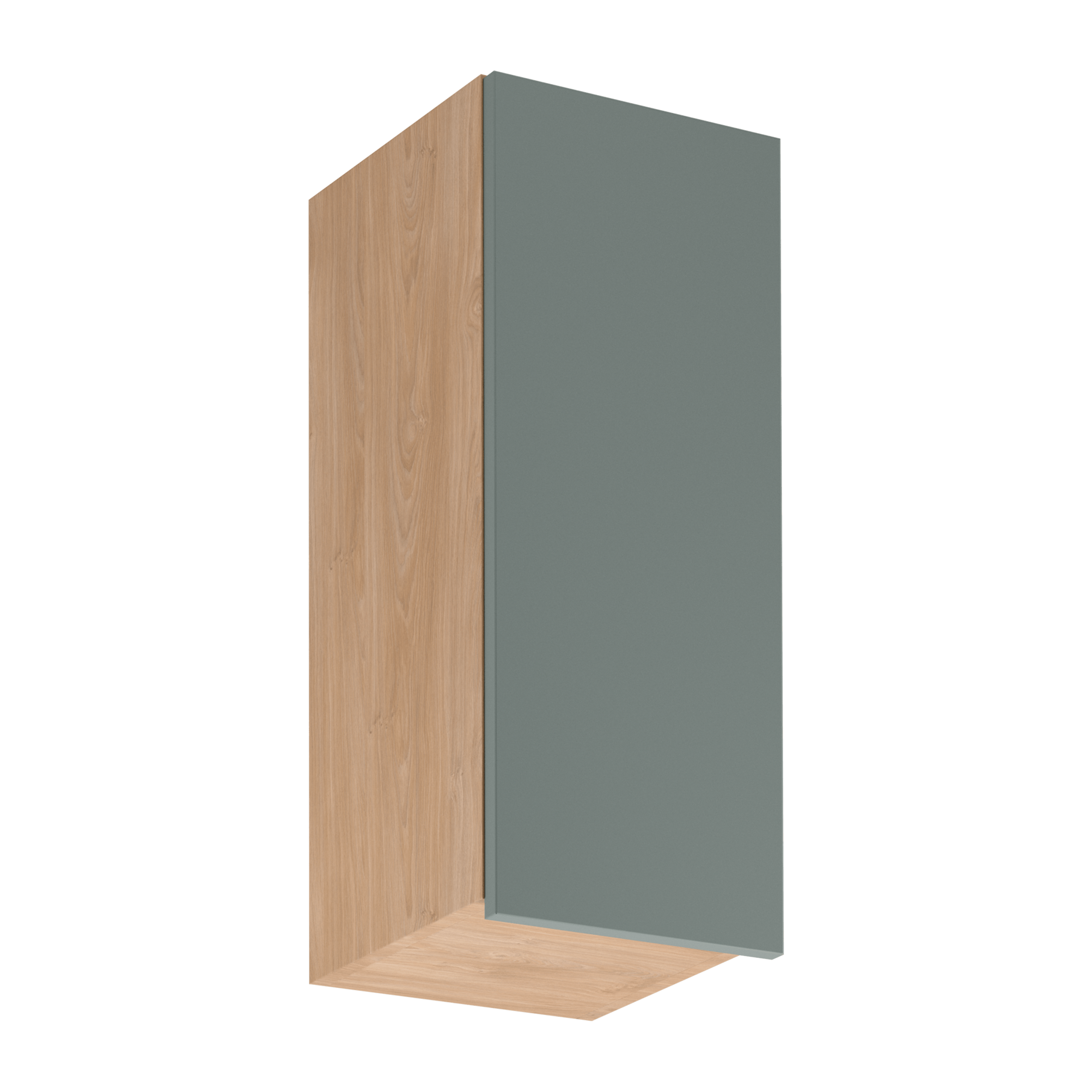 Szafka kuchenna wisząca Acari 30 cm wys. 72 cm kolor zielony/dąb
