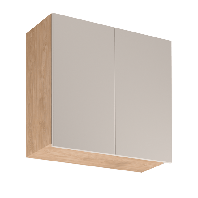 Szafka kuchenna wisząca Acari 80 cm wys. 72 cm kolor beżowy/dąb