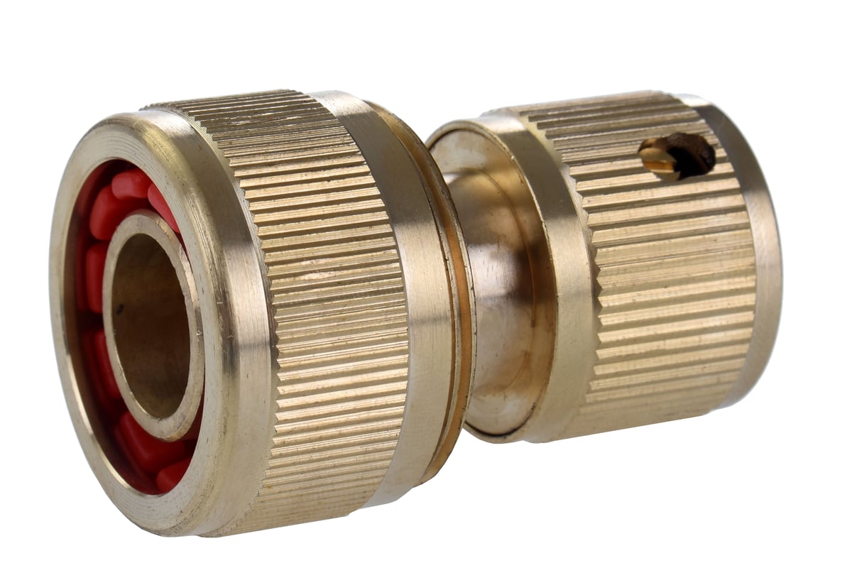 Szybkozłącze do węża 19 mm(3/4") z funkcją stop mosiężne