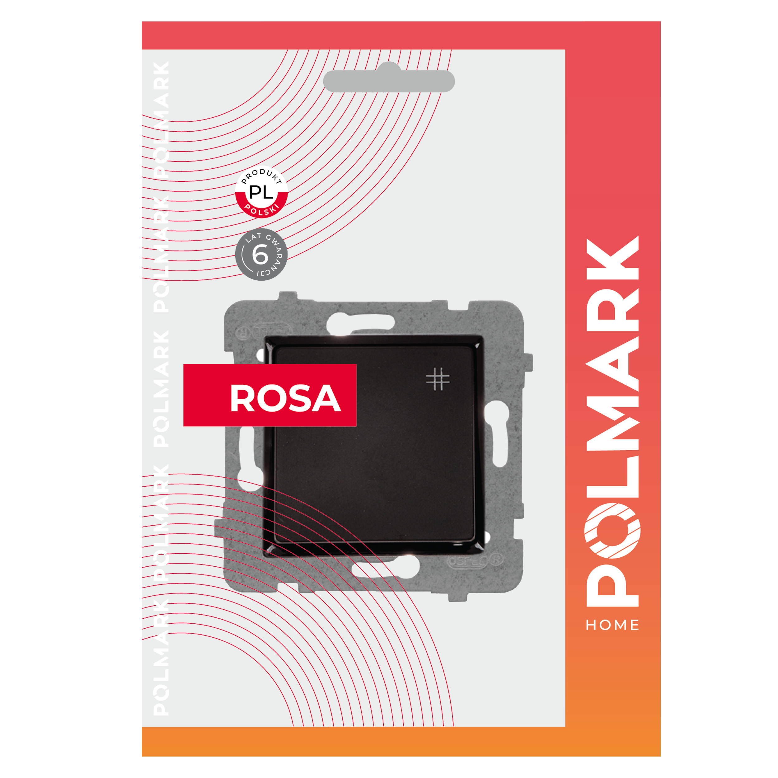 Włącznik krzyżowy ROSA Czarny POLMARK - 2