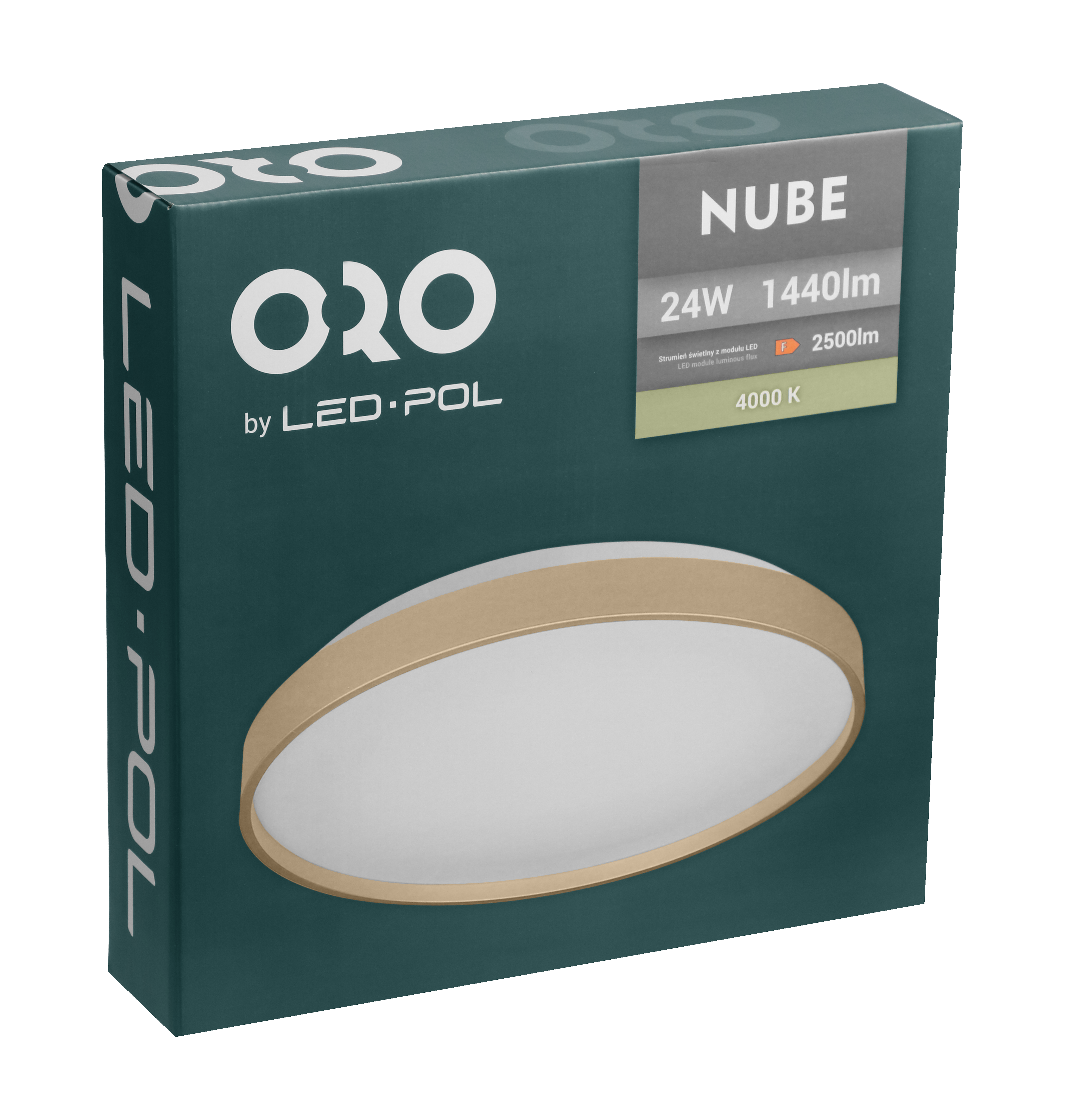 Plafon Nube złoty śr. 33 cm 2500 lm LED ORO - 2