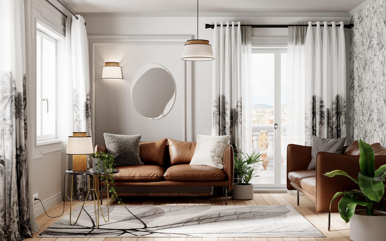 Diapositive Un living dall’eleganza senza tempo