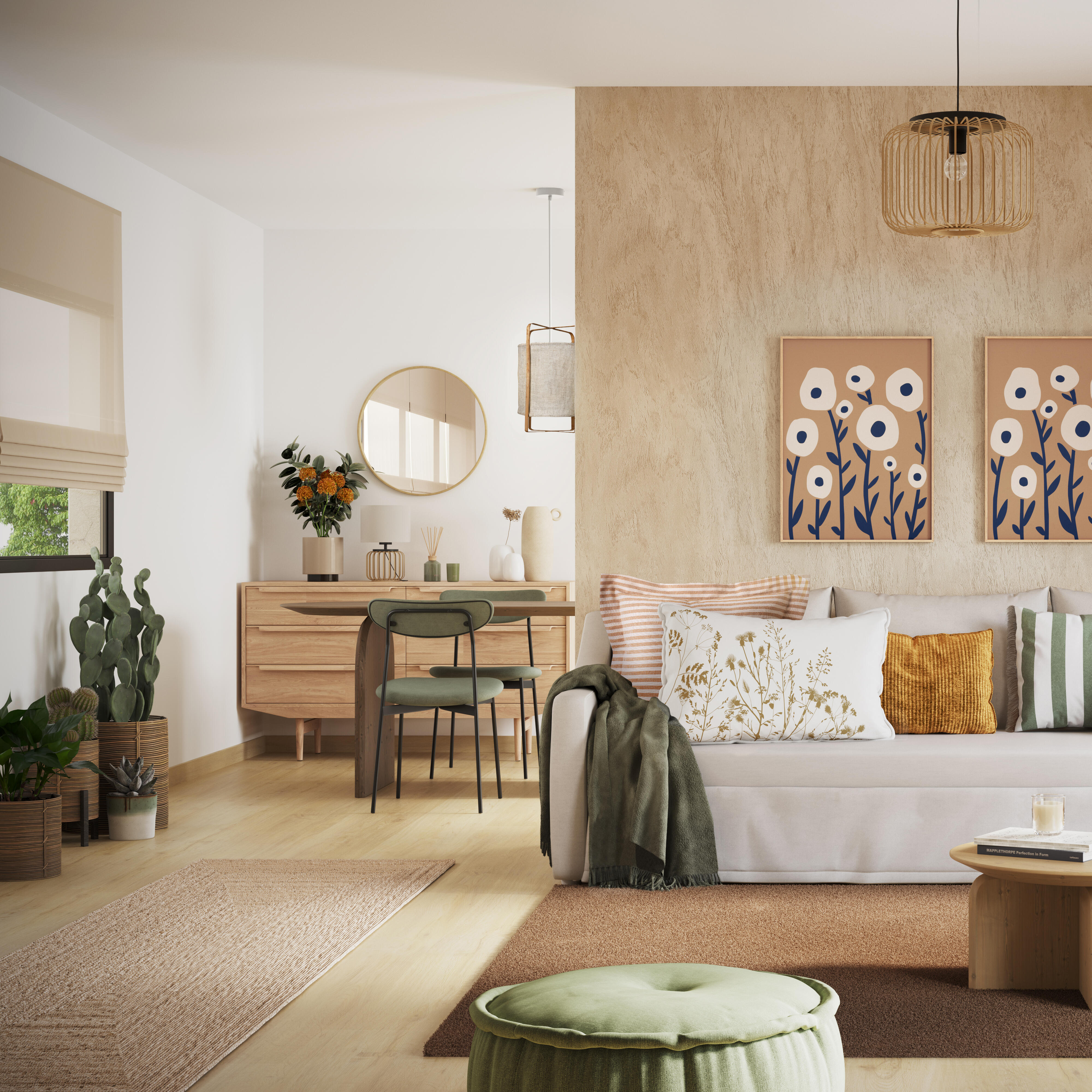 Cortinado ilhós blackout Aleyna 140x280cm bege Inspire - 10