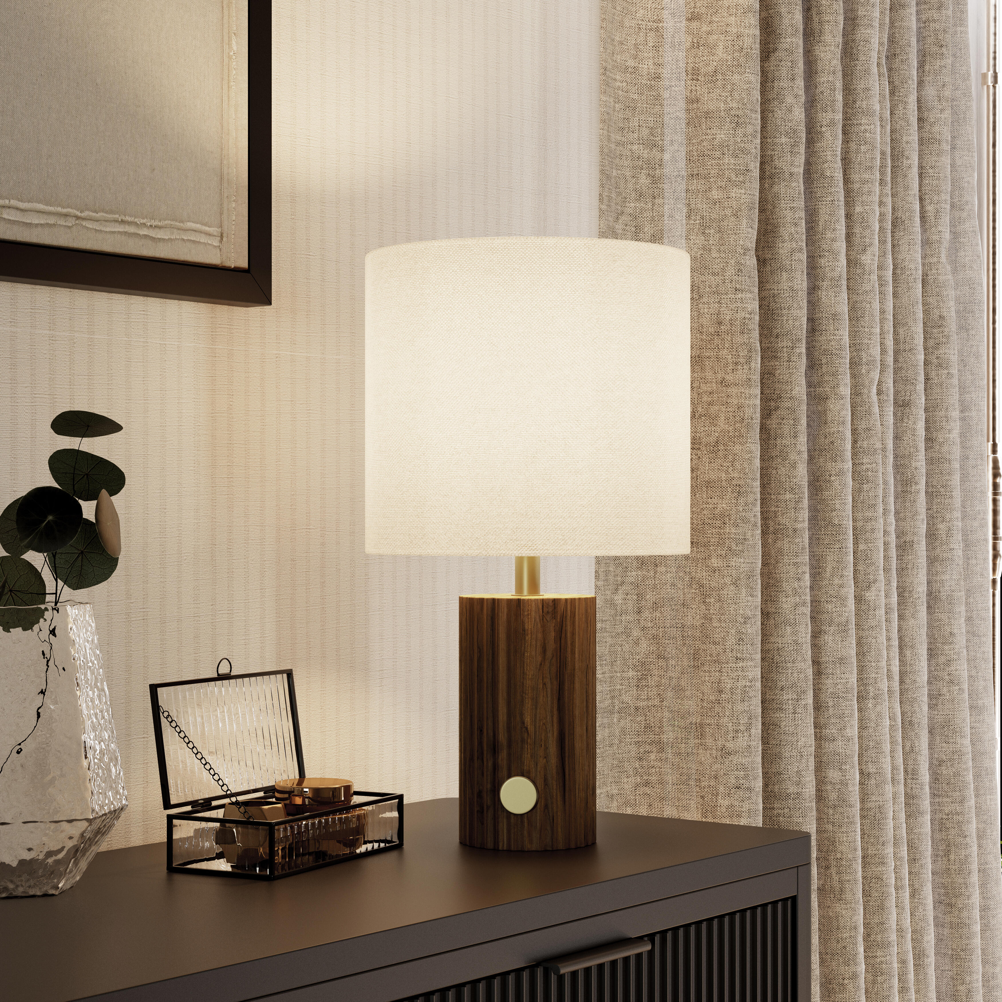 Cortinado fita e/ou presilha blackout Auriane 140x280cm bege Inspire - 16