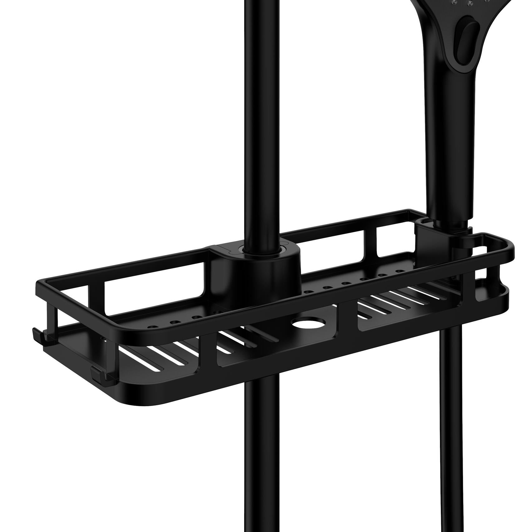 Etagère barre de douche noir Liberta - 3