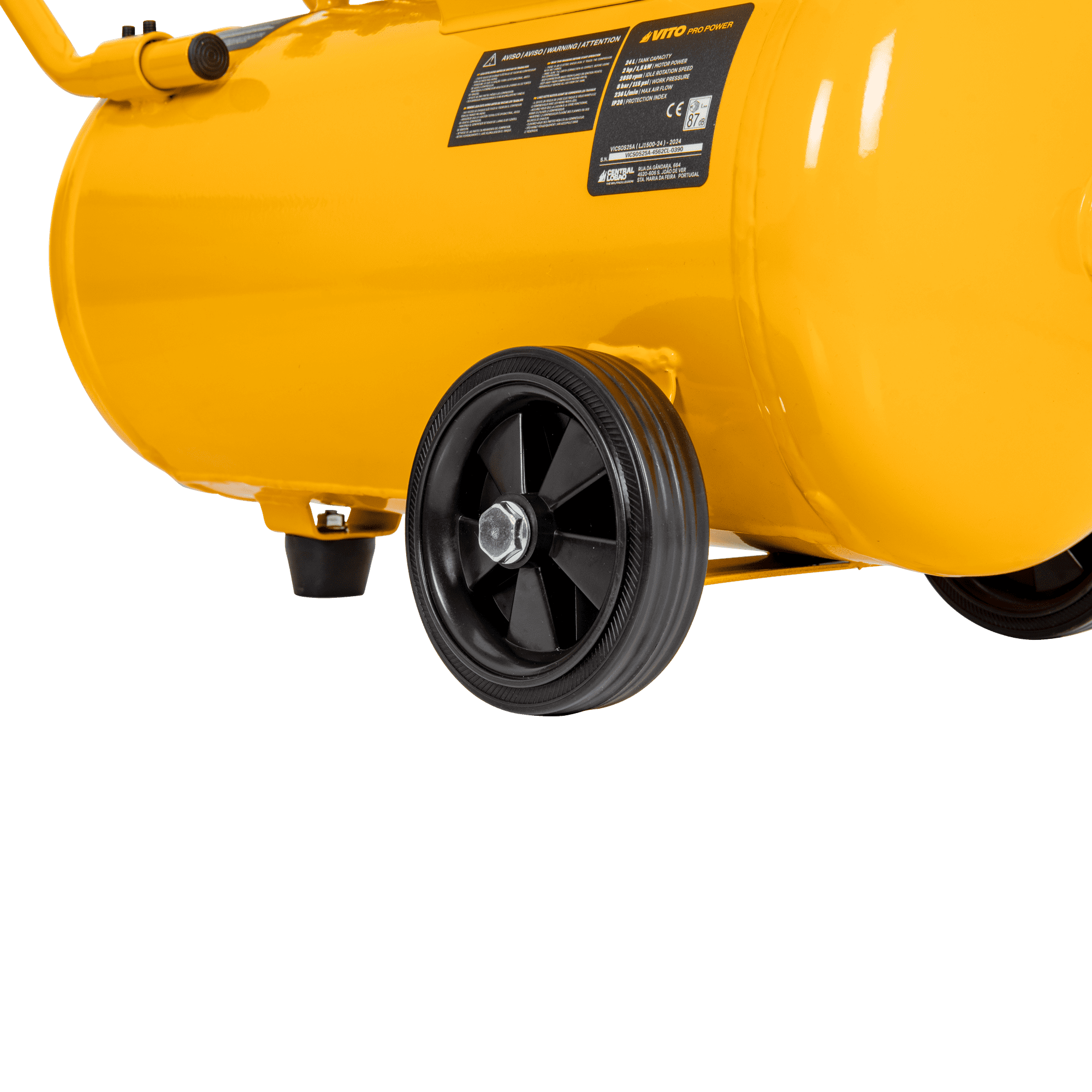 Compressor sem óleo 24 L 2 CV 8 Bar Vito VICSOS25A - 4