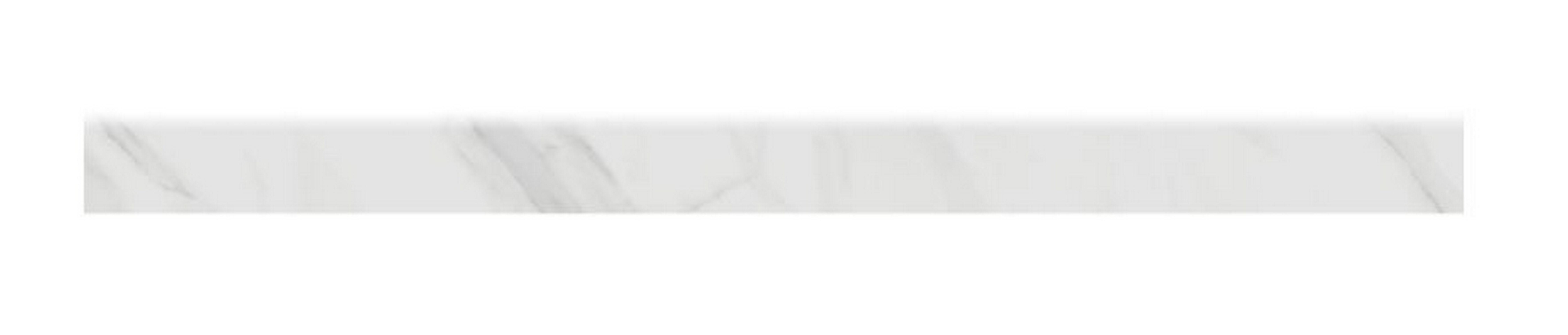 Pack de 2 rodapiés cerámico marmi 60x10 cm mármol white artens