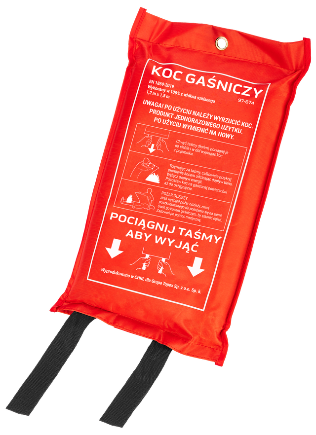Koc gaśniczy szklany 1.2 x 1.8 m Neo
