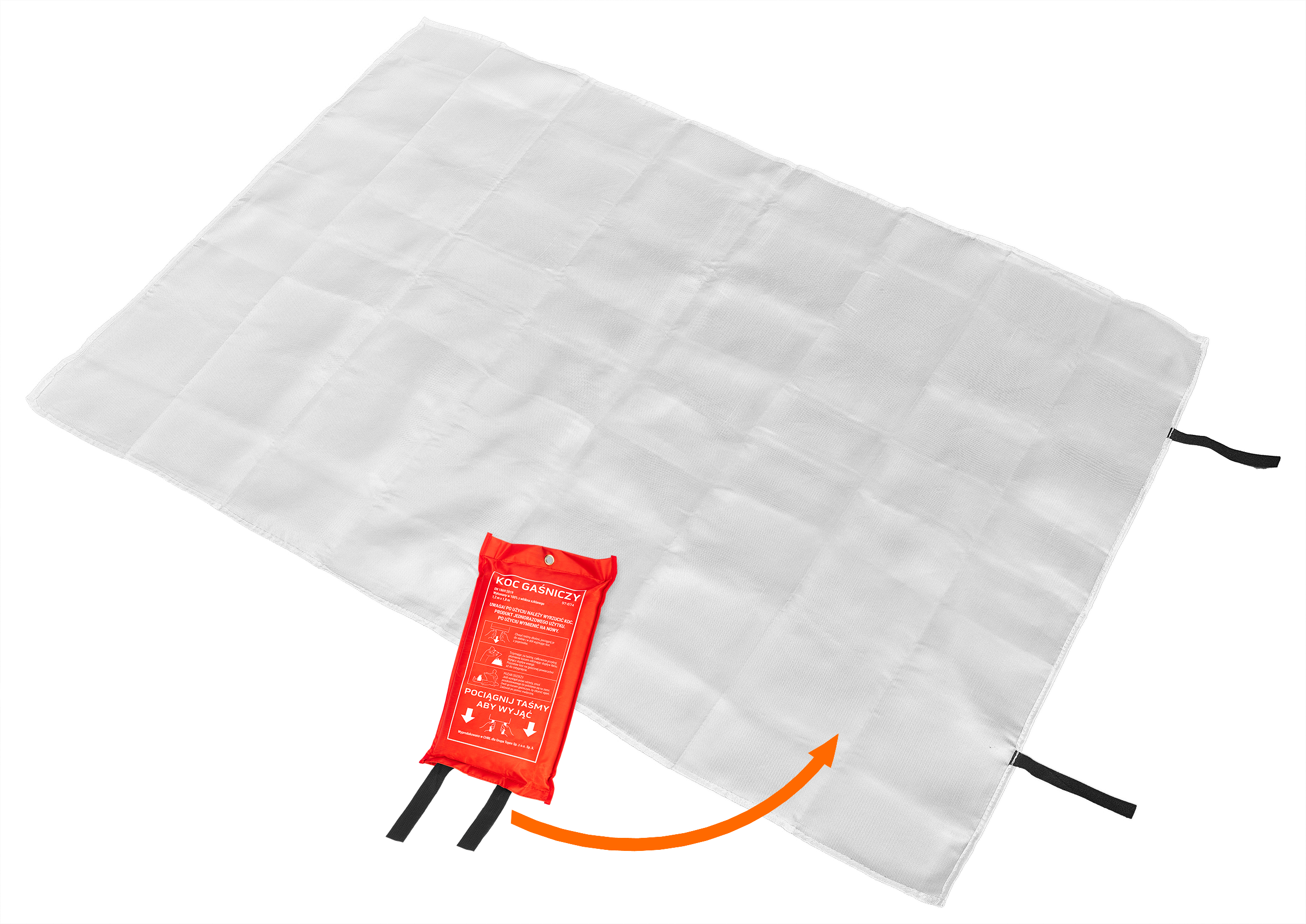 Koc gaśniczy szklany 1.2 x 1.8 m Neo - 6