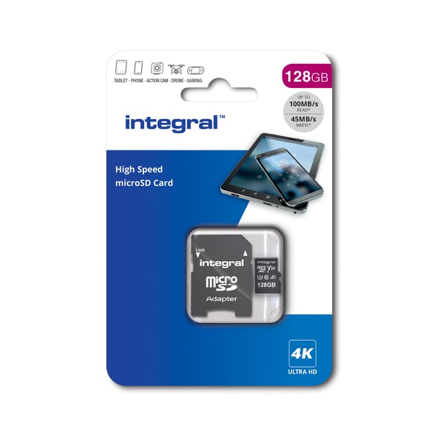 Tarjeta microsd hc/xc 128gb clase 10(v30)