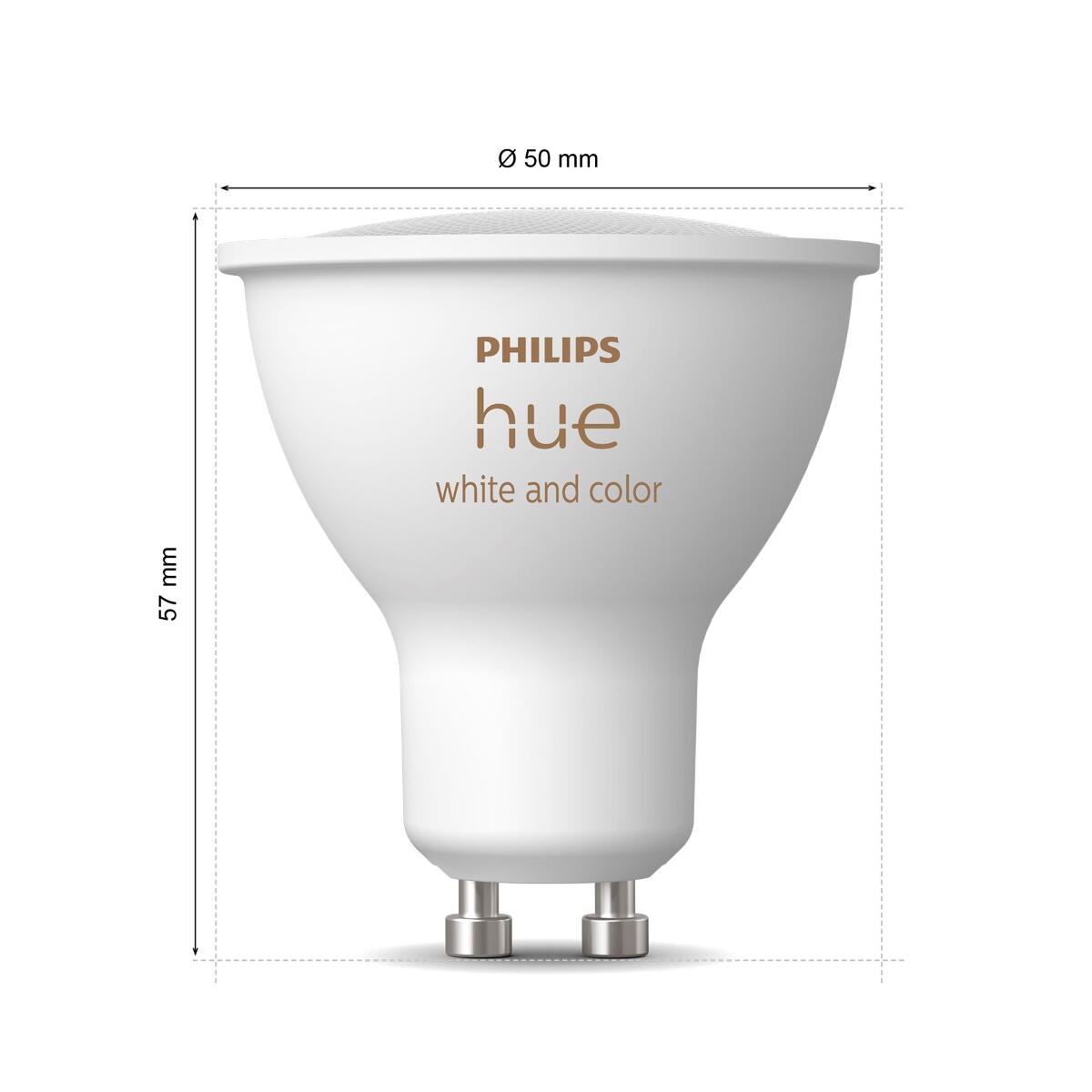 Ampoule led connectée, réflecteur GU10, 400lm, blanc et couleurs, PHILIPS HUE - 7