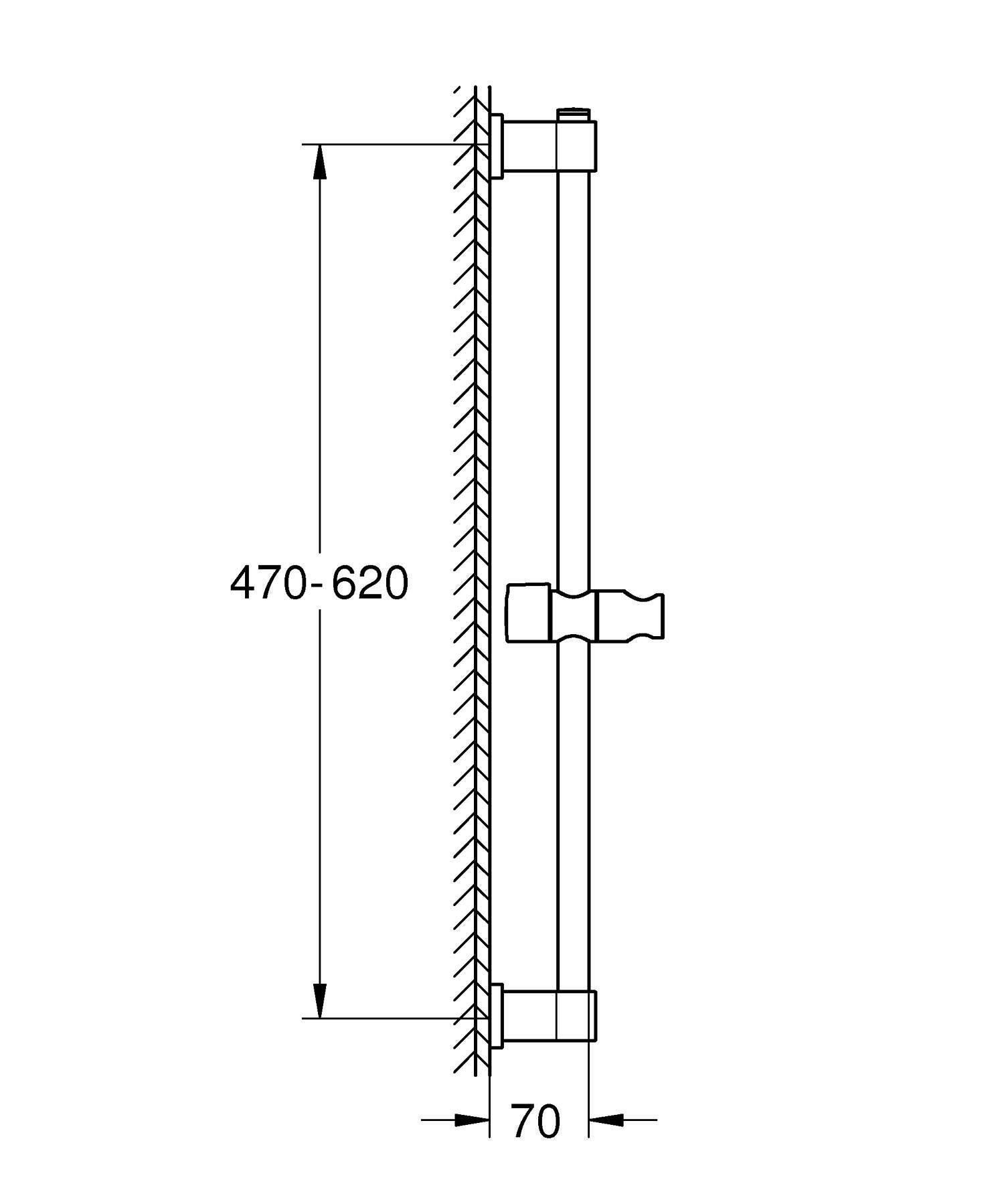 Barra de ducha Vitalio GROHE plata - 2