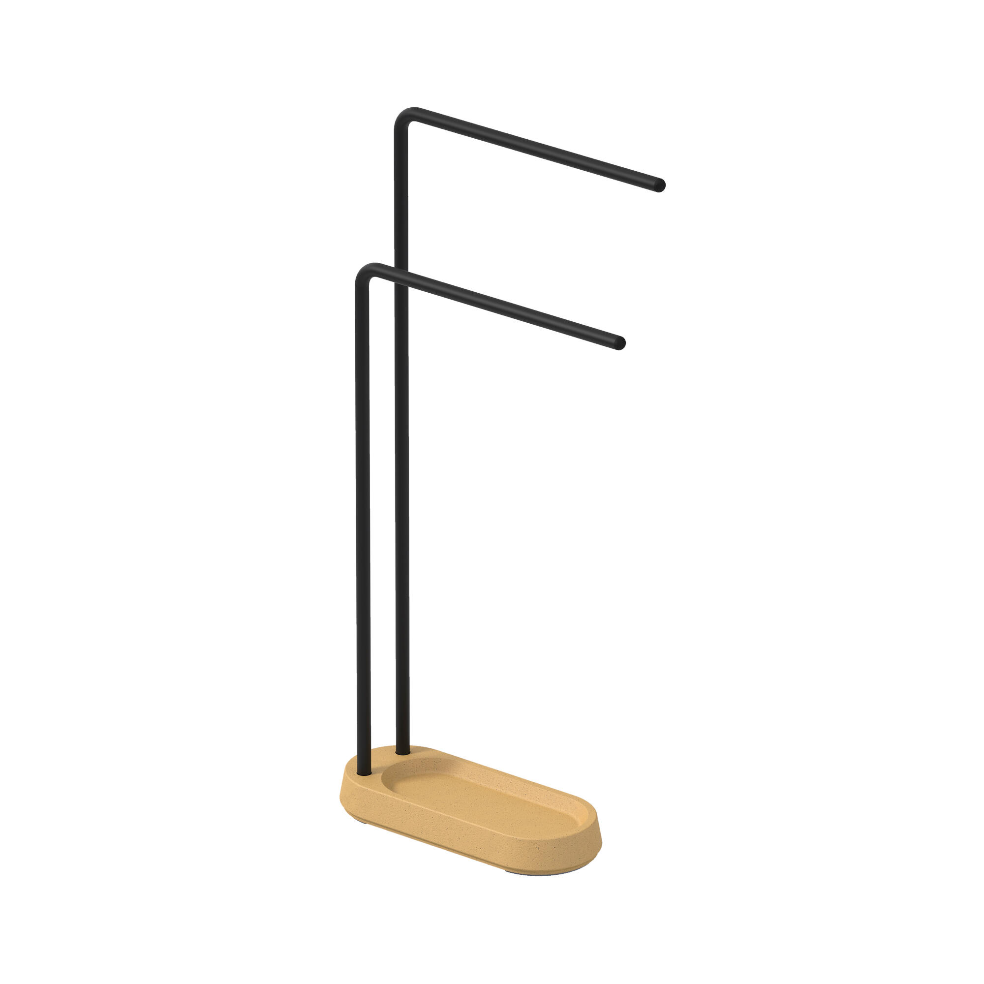 Toallero de pie terra negro 14.2x83.6 cm