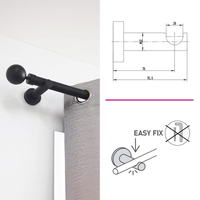 soporte pared bronce d20