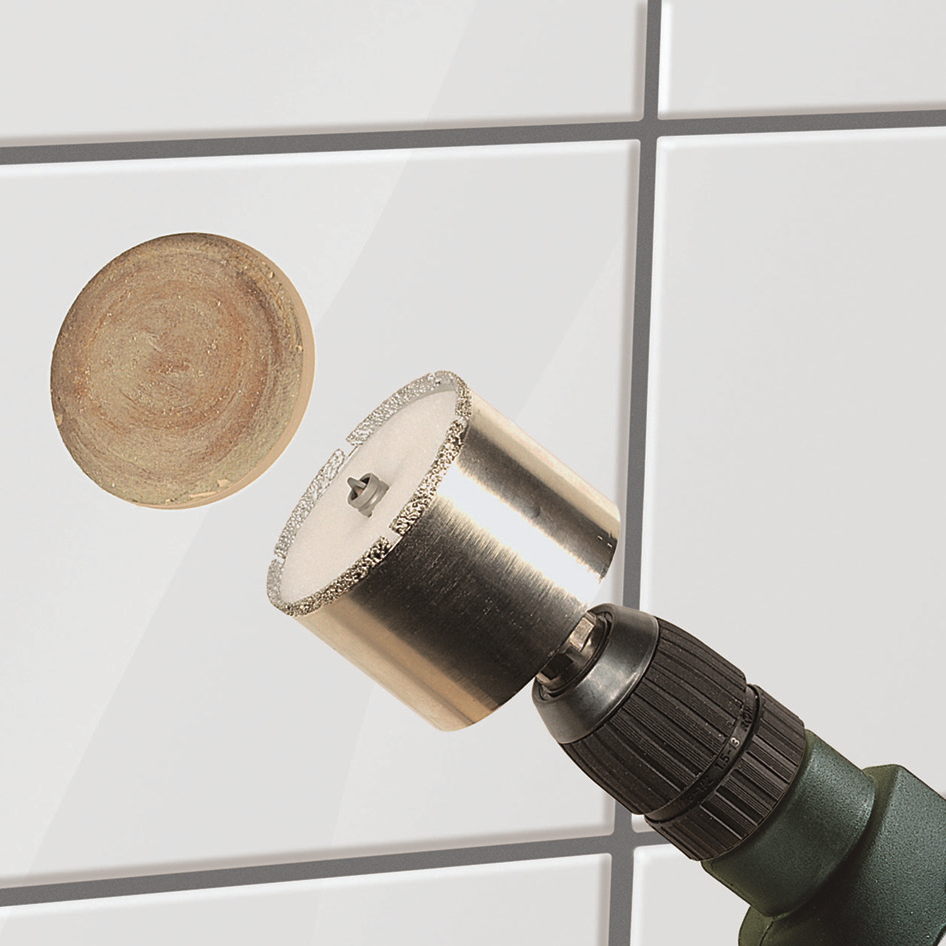 Lot scie cloche et trépan bois/plastique/métal/plâtre Wolfcraft diam.68mm - 4