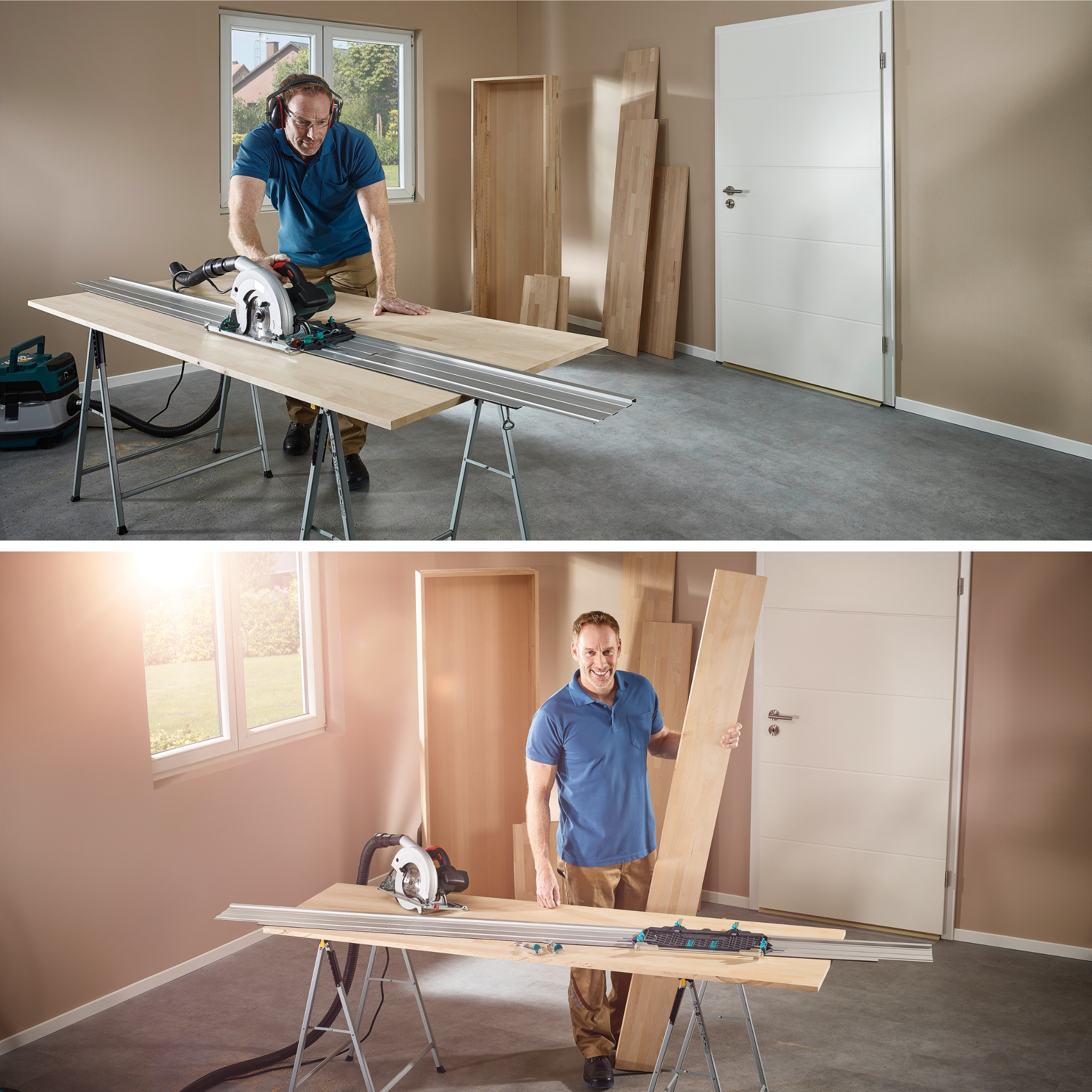 Rallonge WOLFCRAFT pour guide de scie circulaire FKS 145 - 3