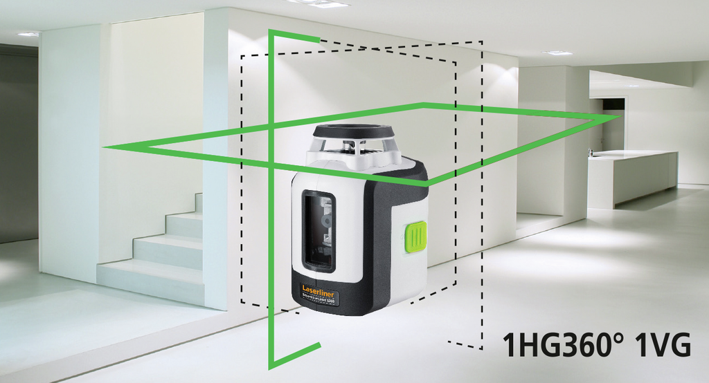 Niveau laser 360° vert LASERLINER Smartline Laser G360 Set 150 - 4