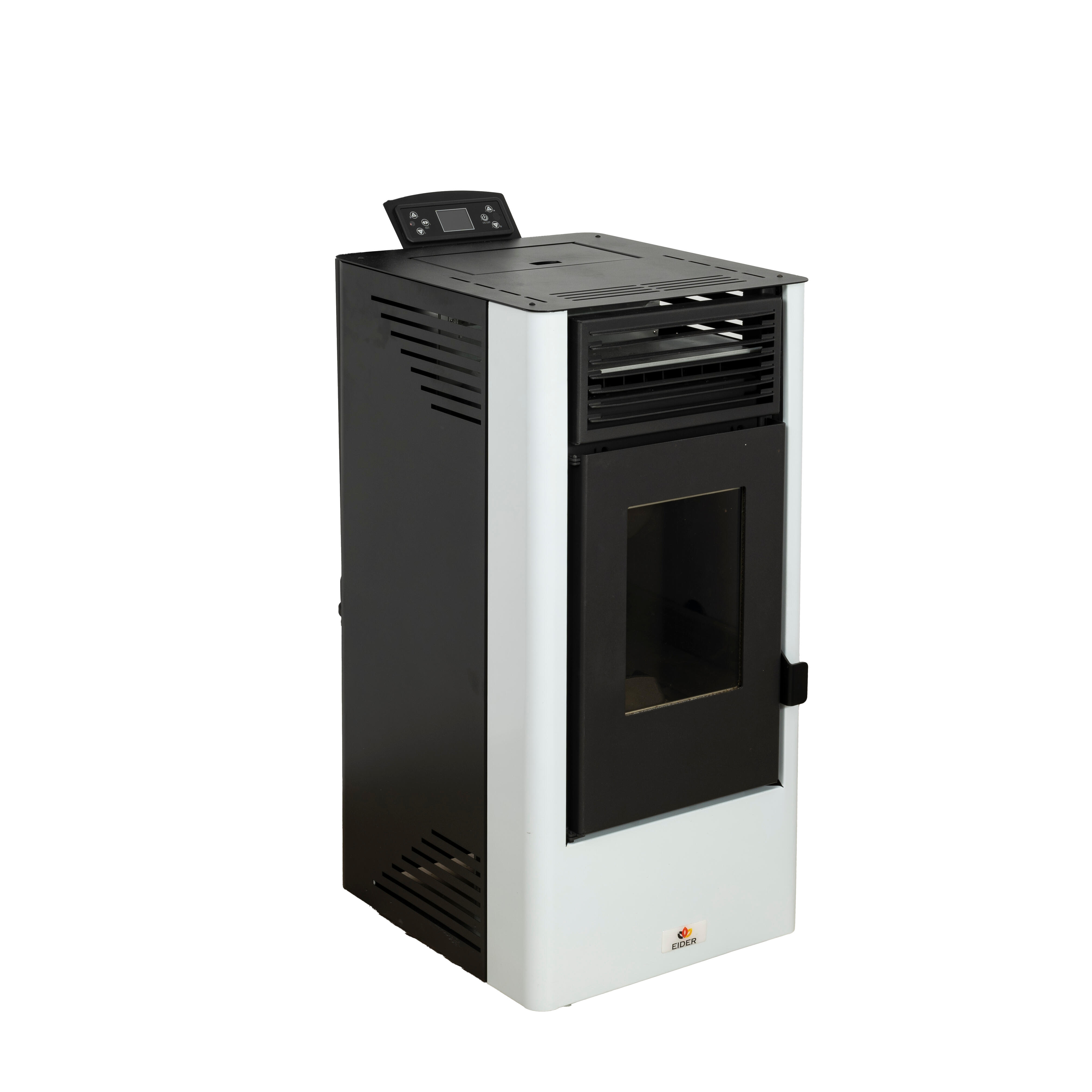 Estufa de pellet watt 9 kw blanco