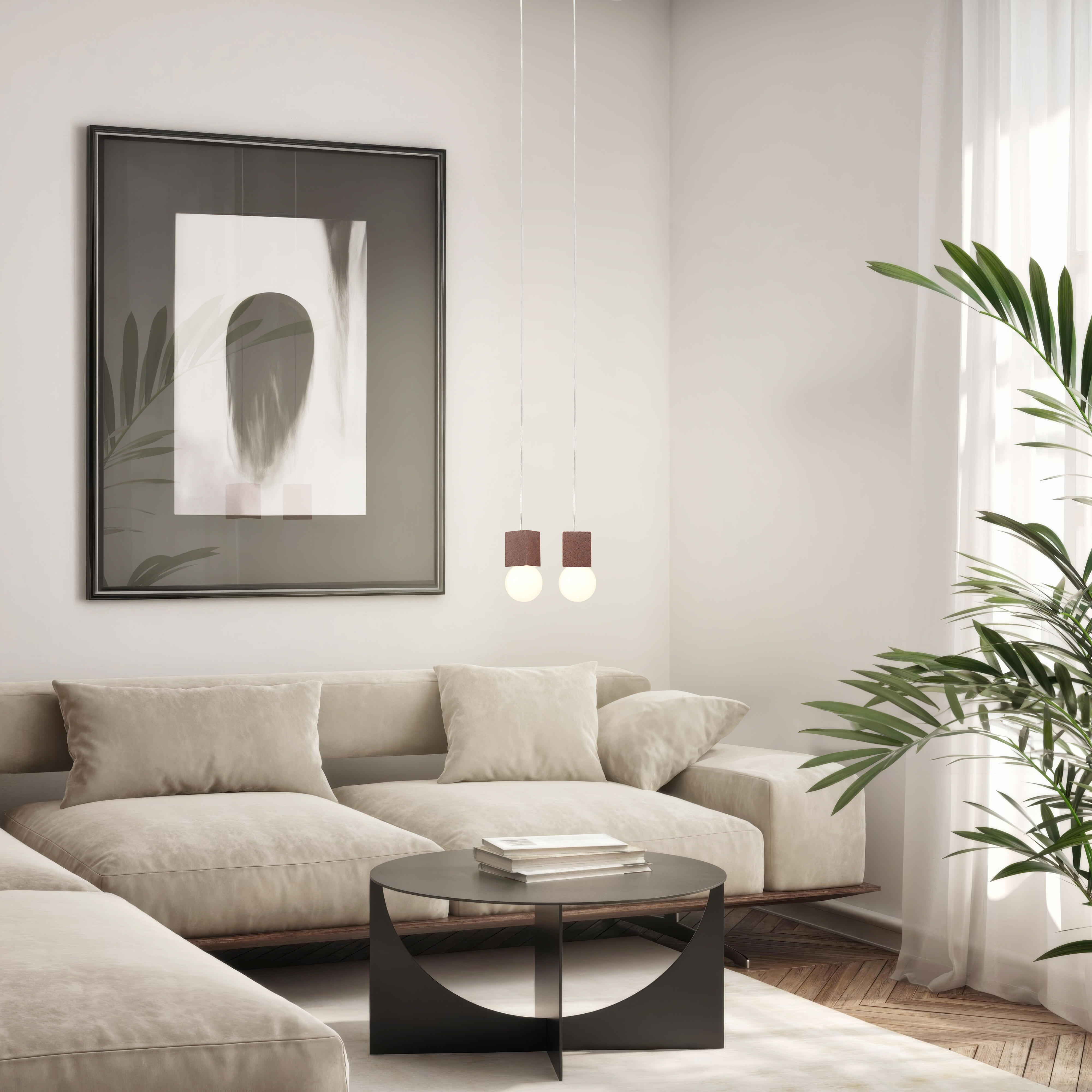 Lámpara de techo galaxia 1 luces e27 12 cm roja