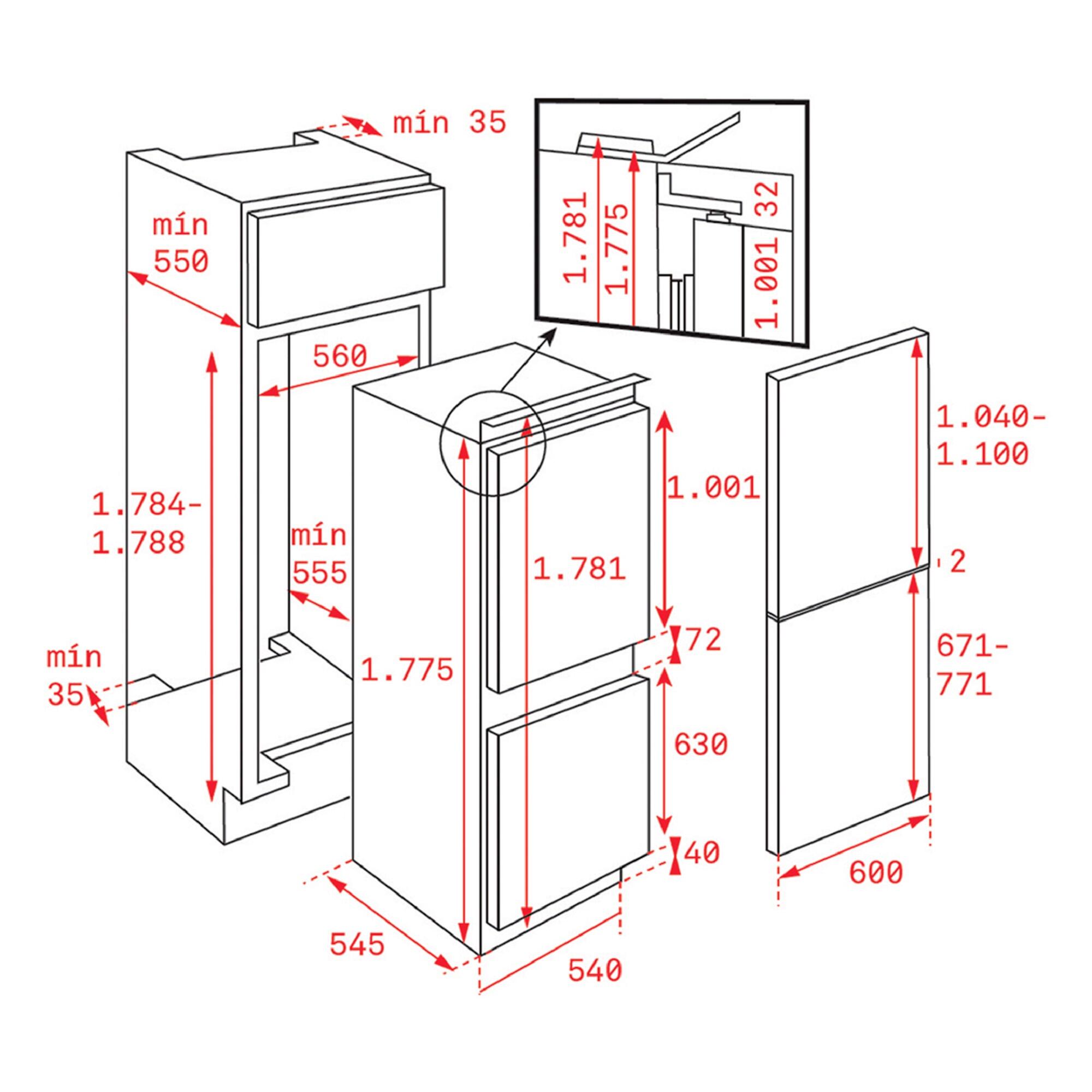 Frigorifico combinado Teka RBF 73340 FI EU cinza - 2