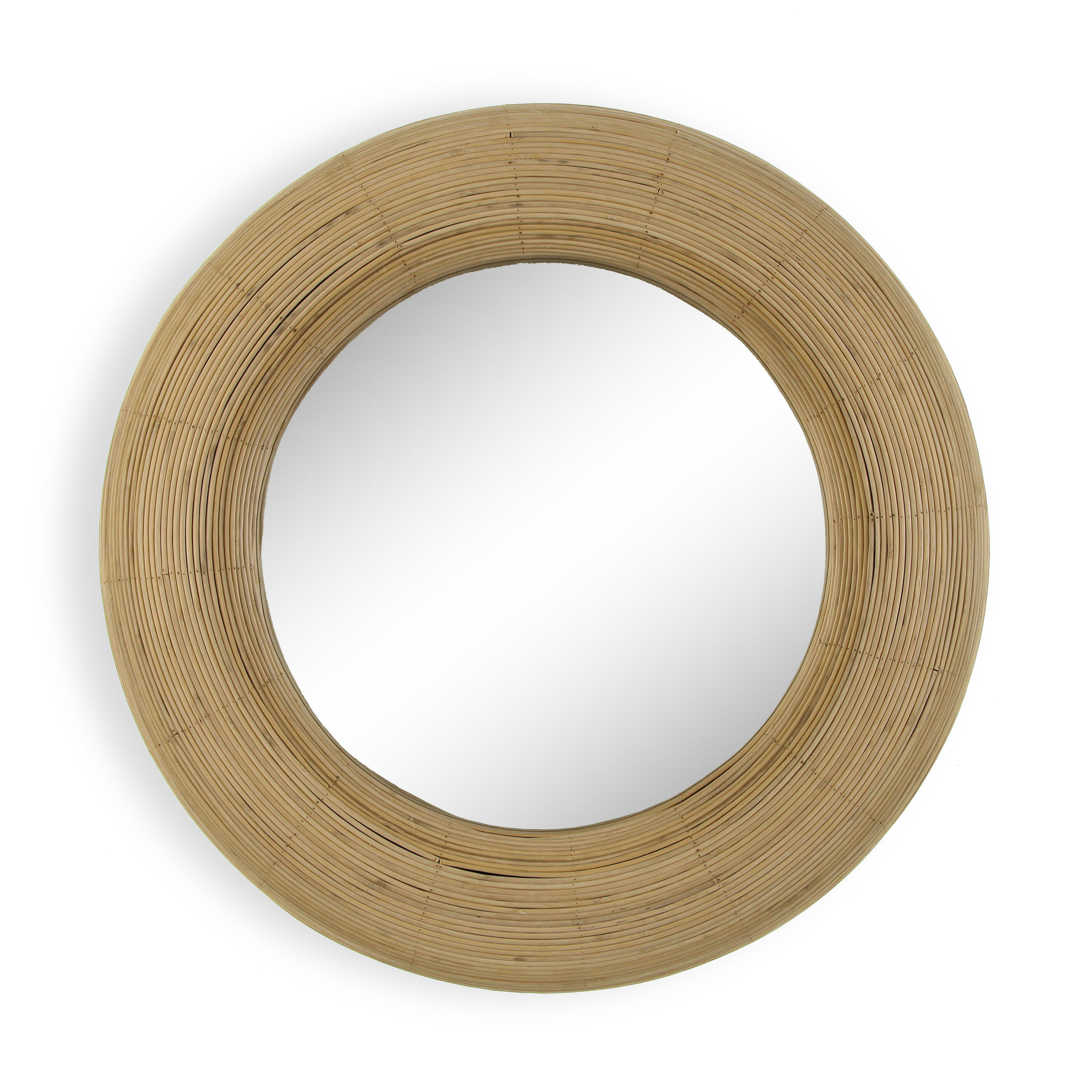 CASSILANDO Espejo Negro Redondo De 60 Cm De Diámetro, Espejo De Pared Redondo, Espejo De Baño