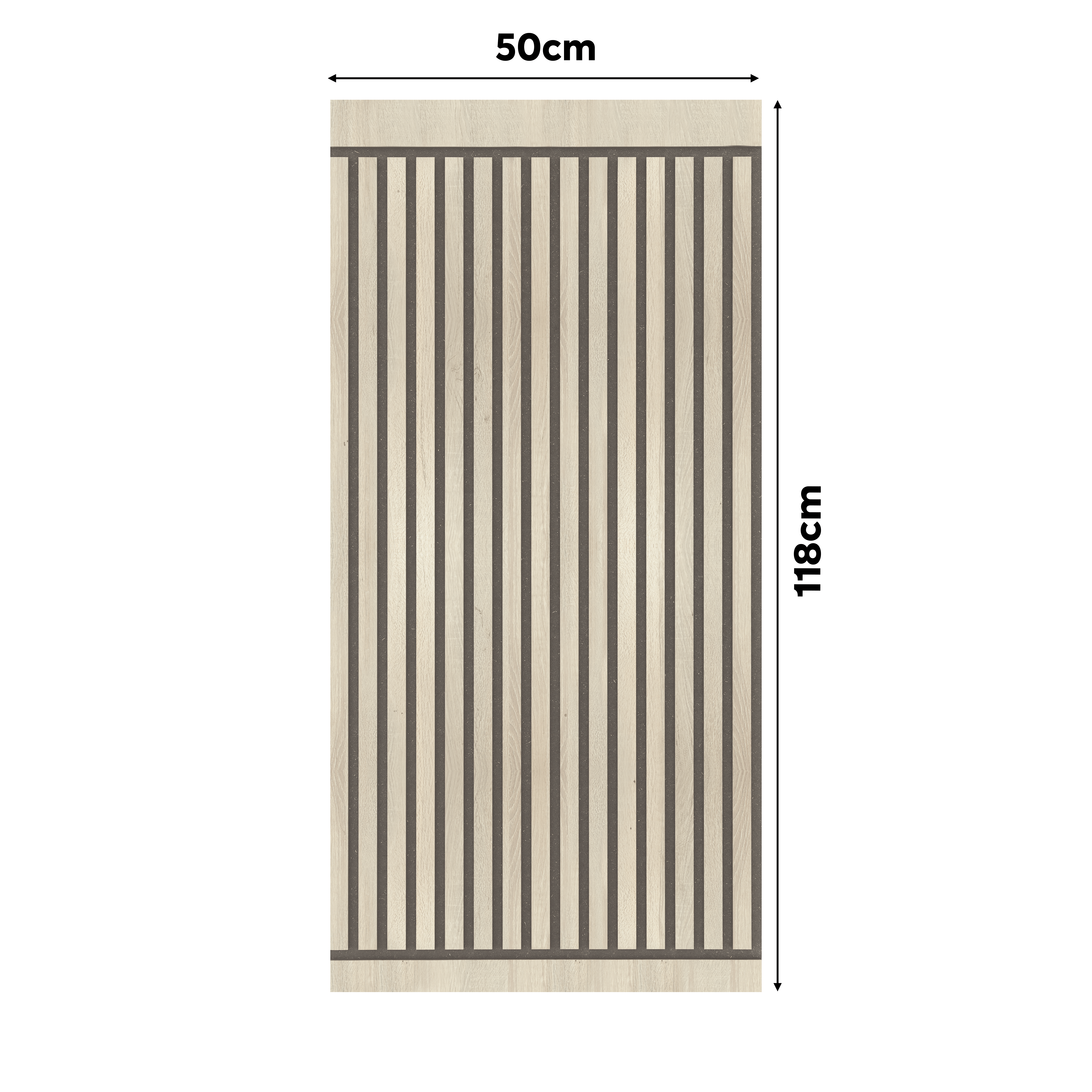 Pannello decorativo fonoassorbente Boiserie rovere L 118 x L 50 cm, Sp 10.4 mm - 7