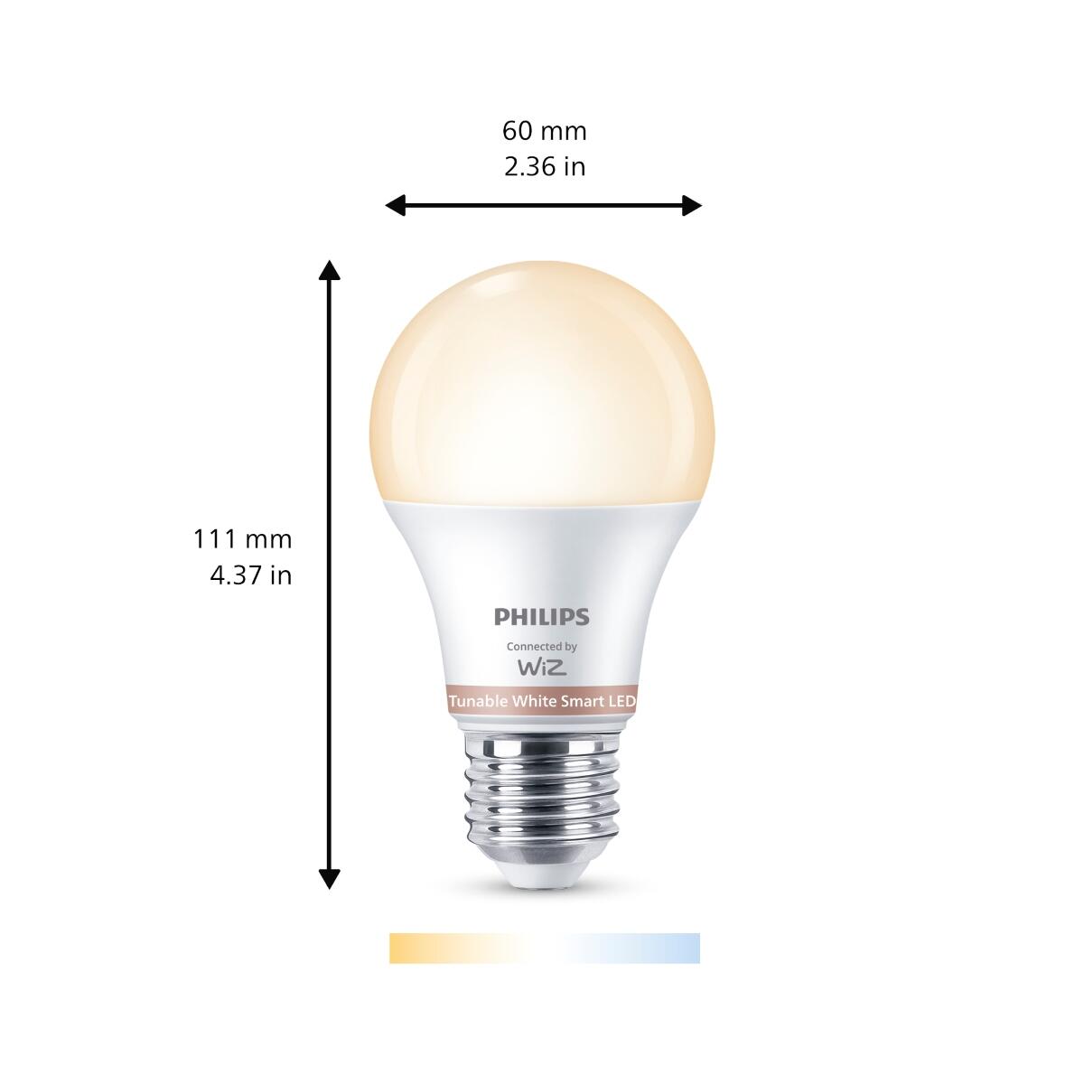 Ampoule led connectée,  E27, 806lm, variation de blancs, PHILIPS - 8
