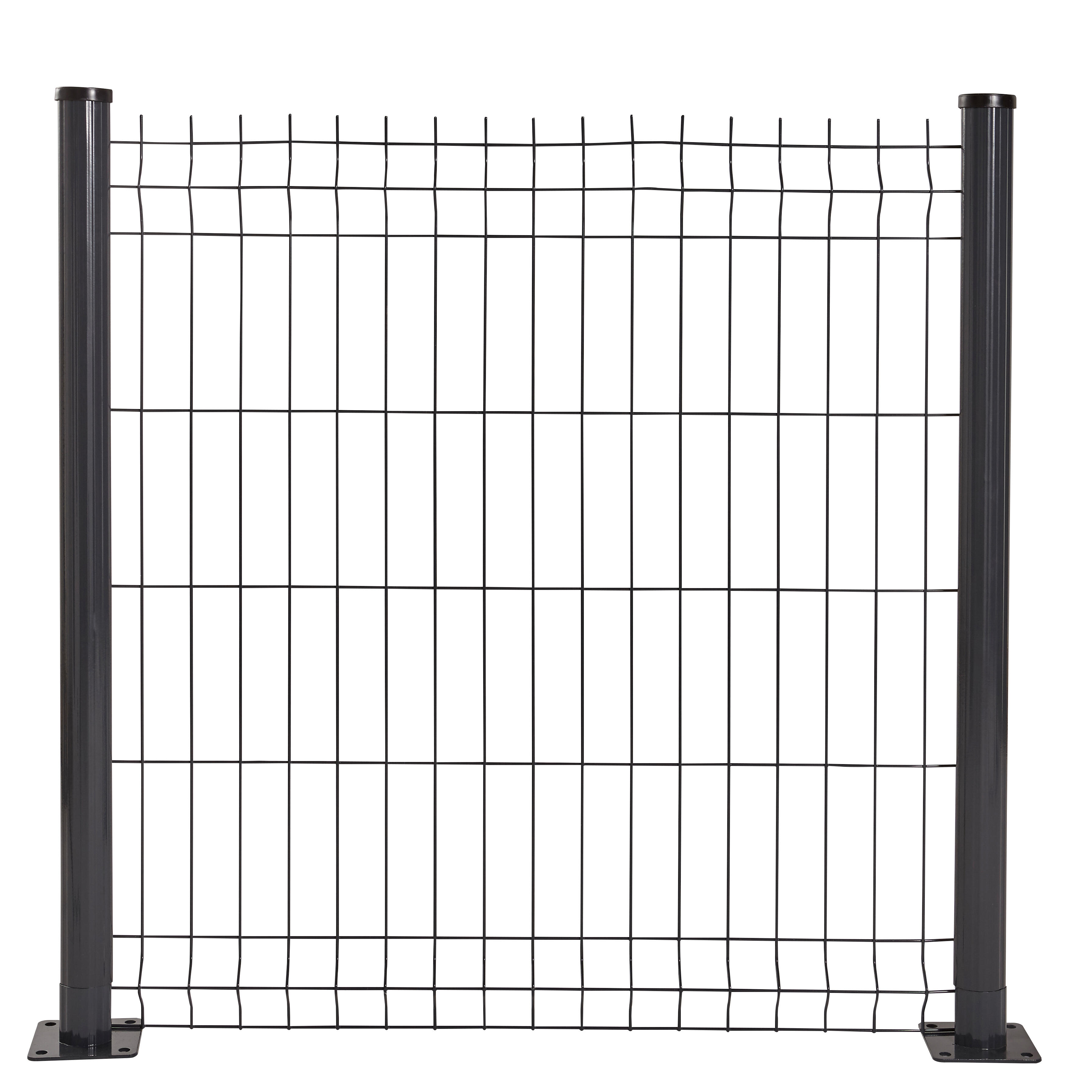 Panneau grillage rigide gris H.103 x l.200 cm Diam.4 mm - 2