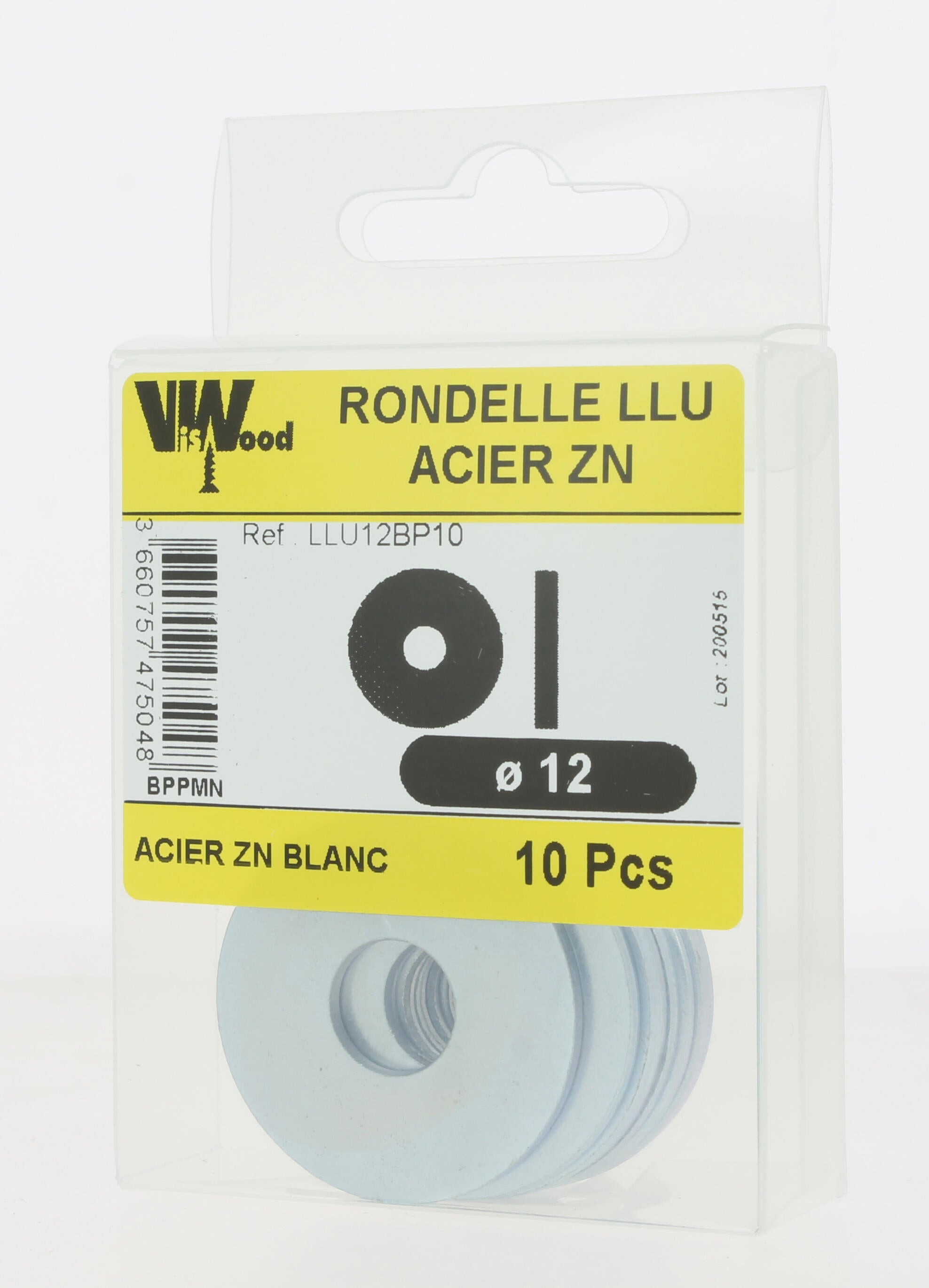 Lot de 10 rondelles extra larges ZG D.12 x 40 x 2,5 mm - VISWOOD - 3