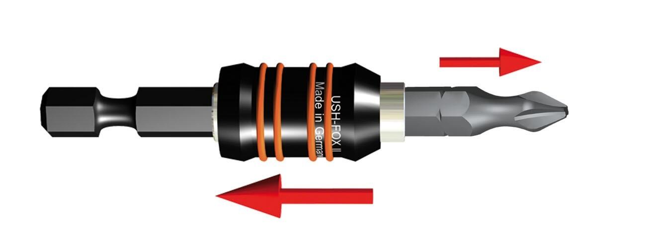 Porte embout 1/4' - DIAGER - U648 Quick-lock Fox II - 2